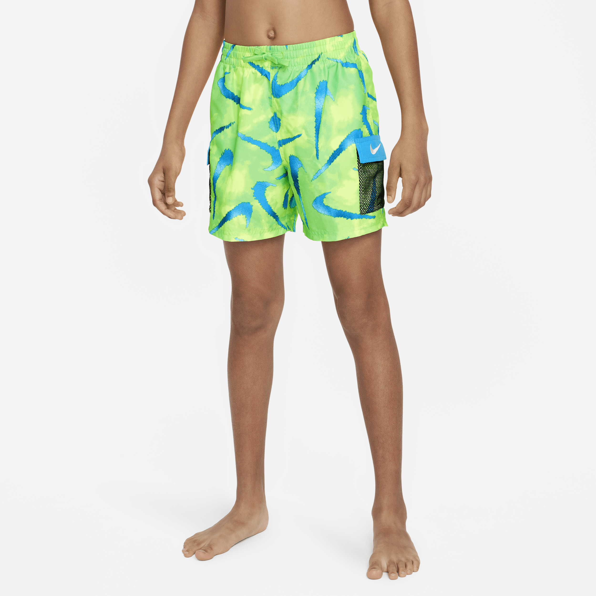 Nike Swim-Volley-badeshorts (10 cm) til større børn (drenge) - grøn