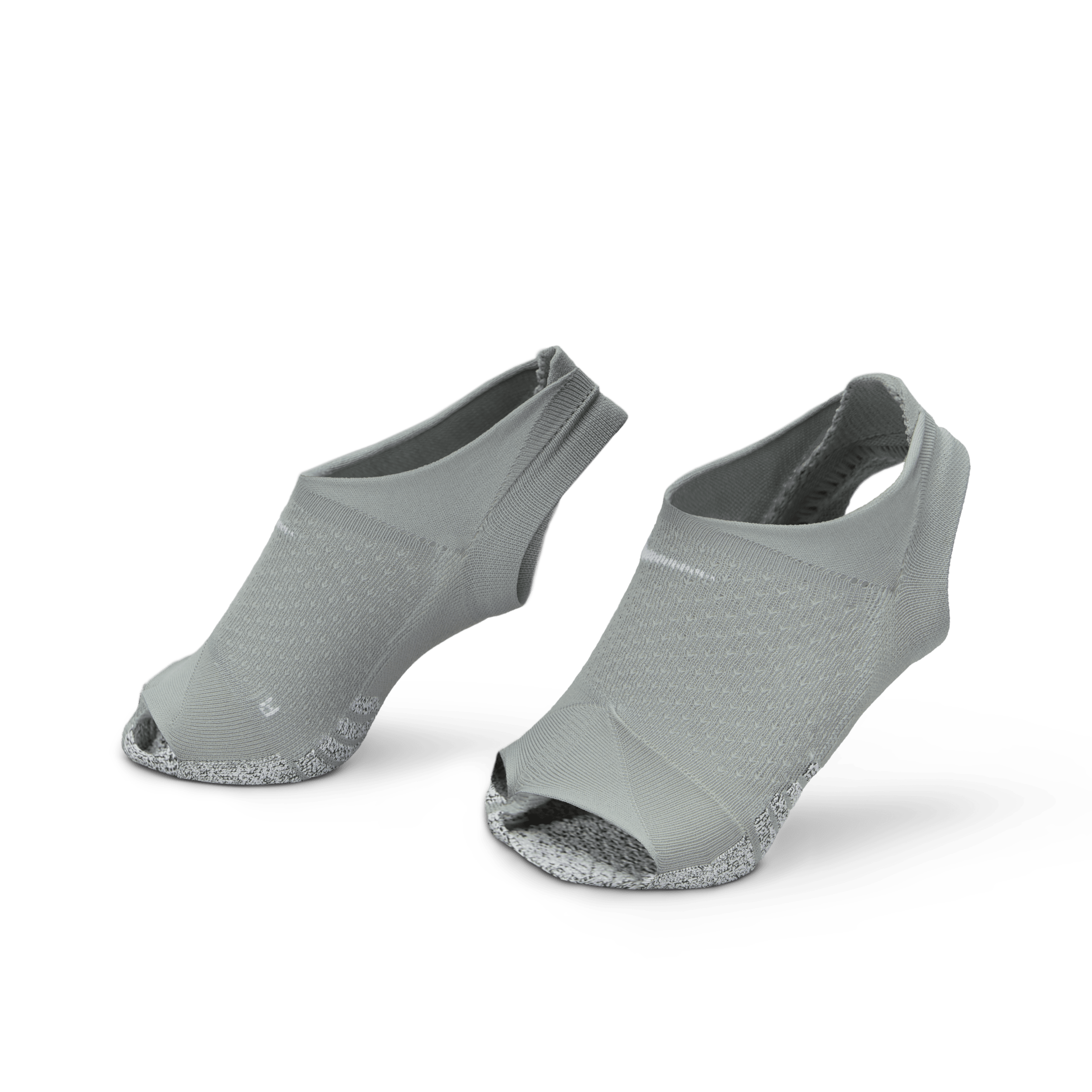 NikeGrip Dri-FIT Studio-footie-strømper uden tå til kvinder - grå