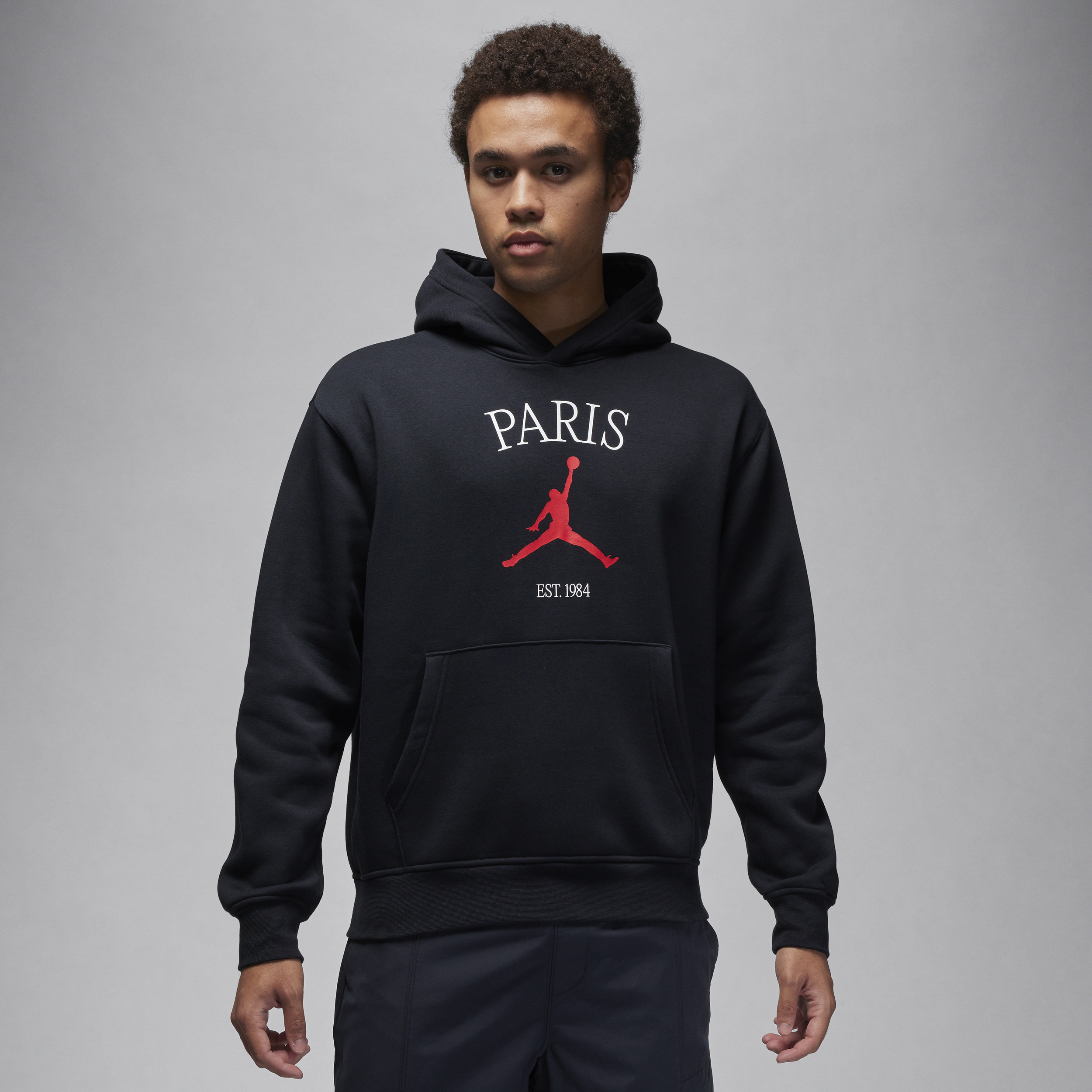 Jordan Paris-pullover-hættetrøje til mænd - sort