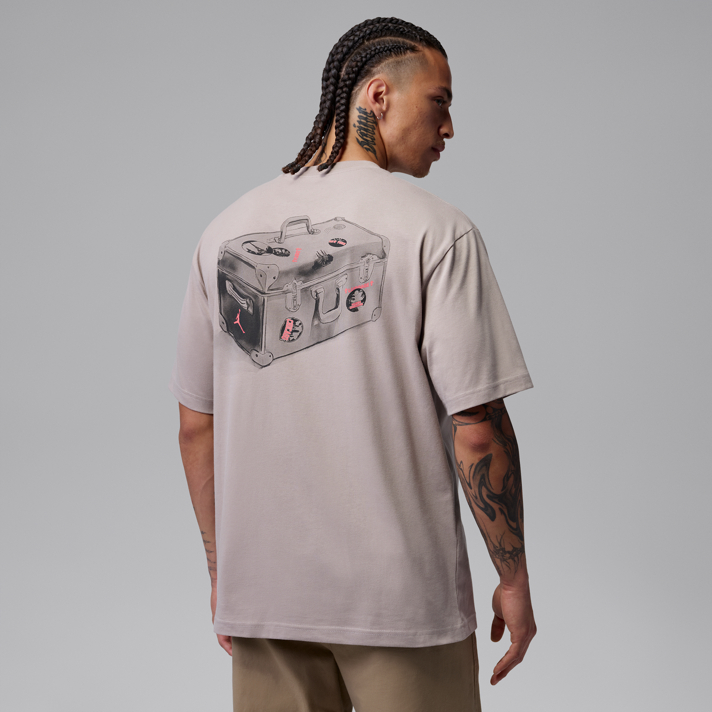 Nike Jordan Men's Graphic T-Shirt - Grey | IF3163-048 | FOOTY.COM