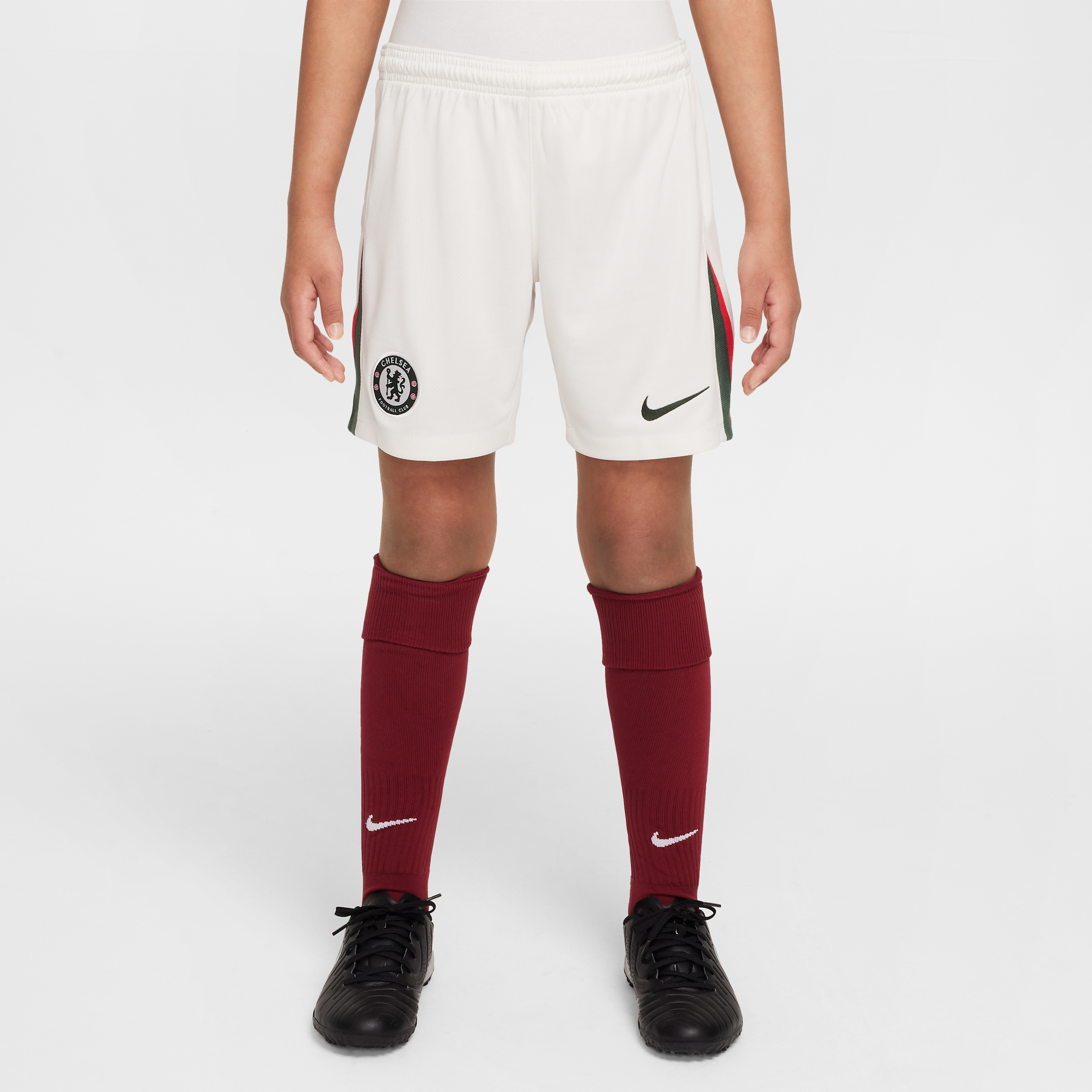 Shorts da calcio replica Nike Dri-FIT Chelsea FC 2025/26 Stadium per ragazzo/a – Away - Grigio