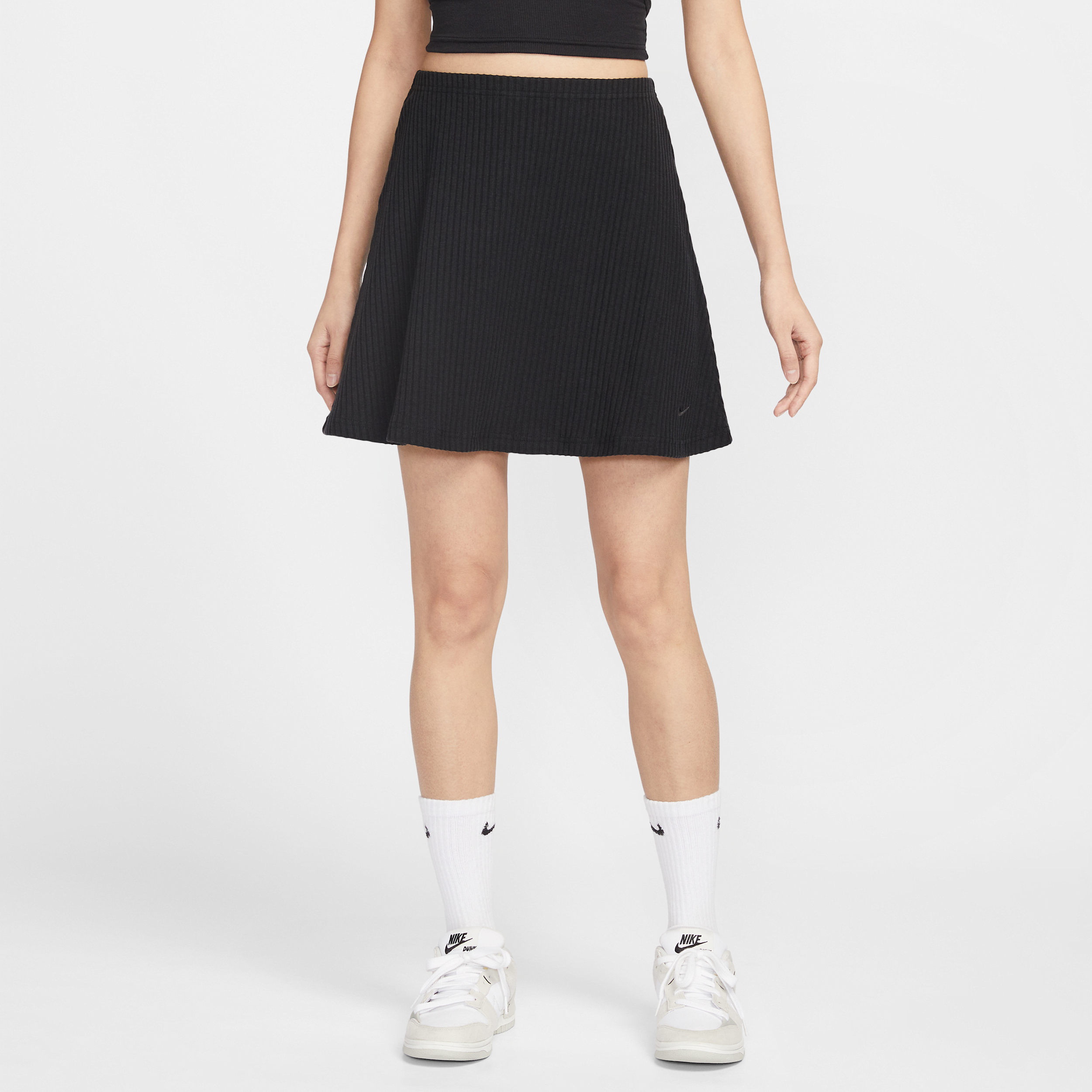 【ナイキ(NIKE)公式ストア】ナイキ スポーツウェア チル ニット ウィメンズ リブ ミニ スカート HJ1840-010 ブラック 【ナイキ(NIKE)公式ストア】ナイキ スポーツウェア チル ニット ウィメンズ リブ ミニ スカート HJ1840-010 ブラック