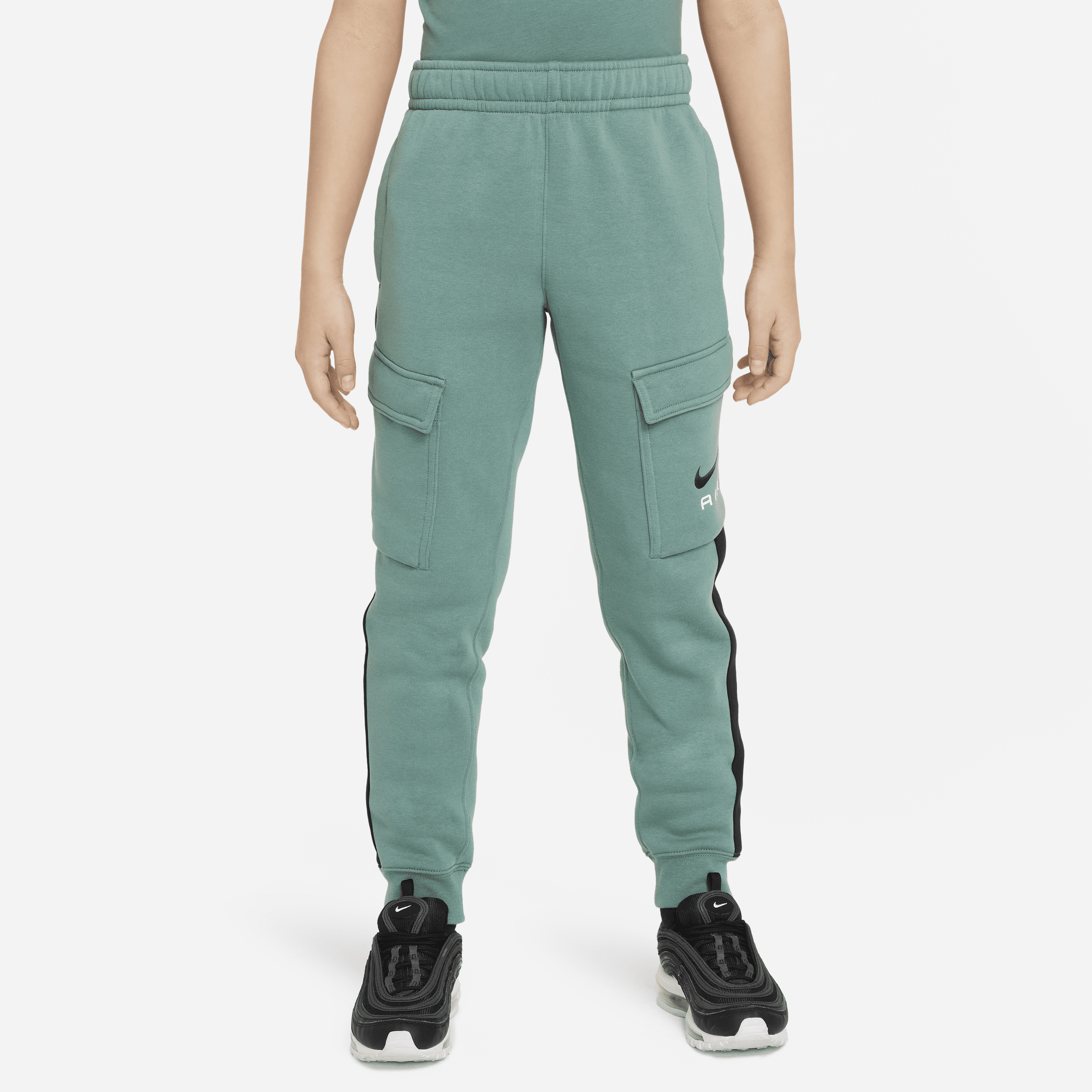 Pantaloni cargo in fleece Nike Air – Ragazzi - Verde