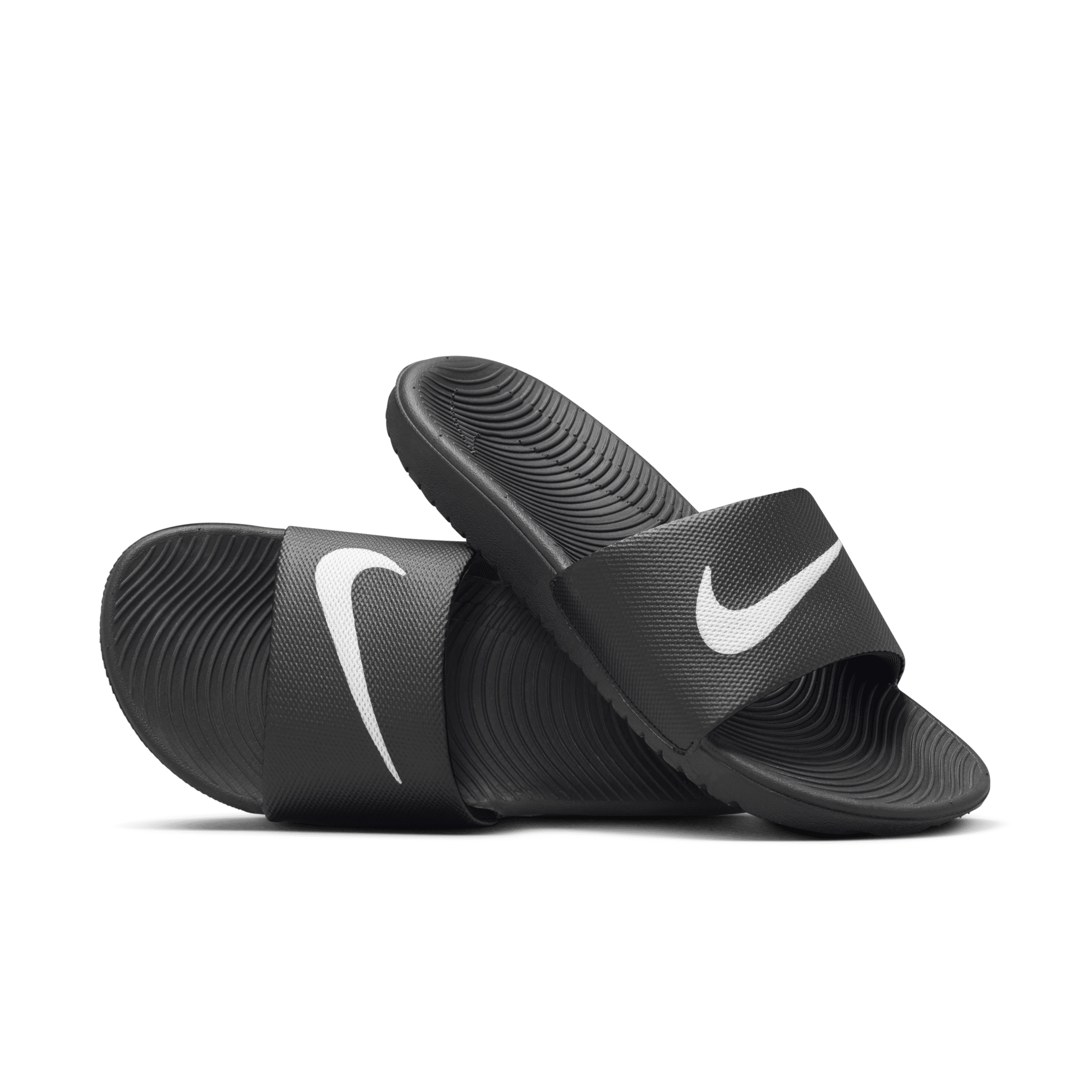 Nike Kawa Slippers voor kleuters/kids - Zwart