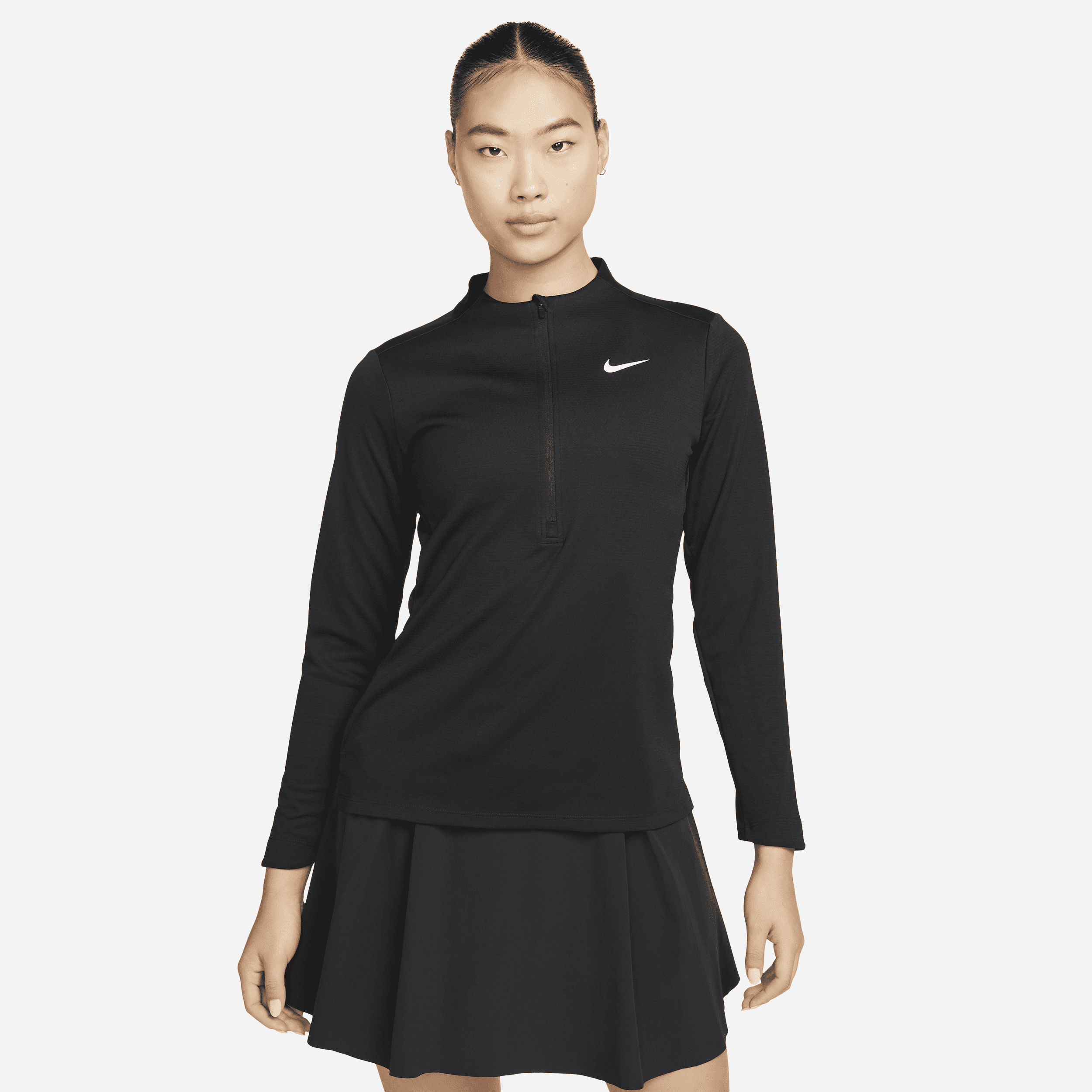 【ナイキ(NIKE)公式ストア】ナイキ Dri-FIT UV アドバンテージ ウィメンズ 1/2ジップ ゴルフトップ DX1492-010 ブラック 【ナイキ(NIKE)公式ストア】ナイキ Dri-FIT UV アドバンテージ ウィメンズ 1/2ジップ ゴルフトップ DX1492-010 ブラック