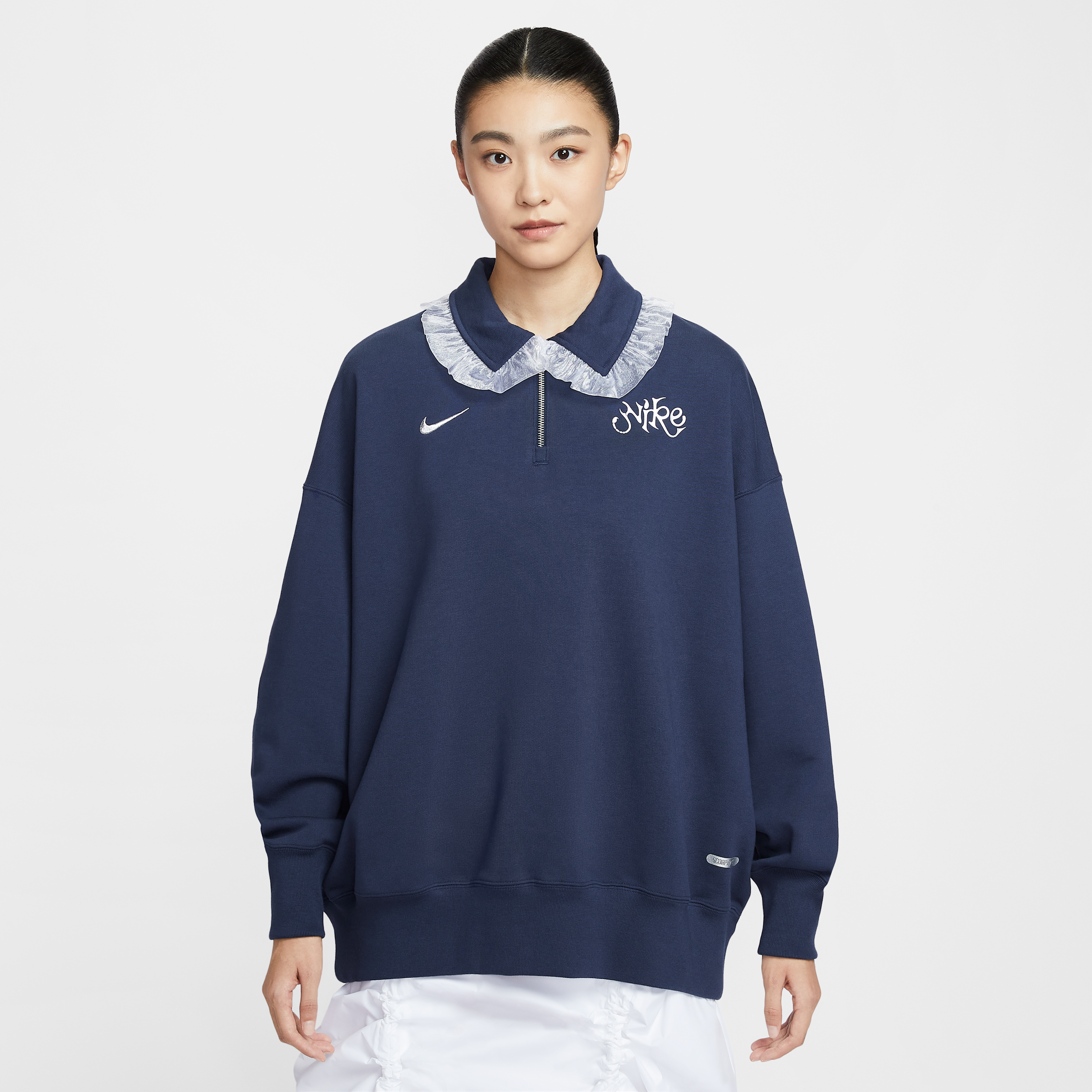 【ナイキ(NIKE)公式ストア】ナイキ スポーツウェア ウィメンズ オーバーサイズド 1/4ジップ フリース ポロ IO3848-410 ブルー 【ナイキ(NIKE)公式ストア】ナイキ スポーツウェア ウィメンズ オーバーサイズド 1/4ジップ フリース ポロ IO3848-410 ブルー
