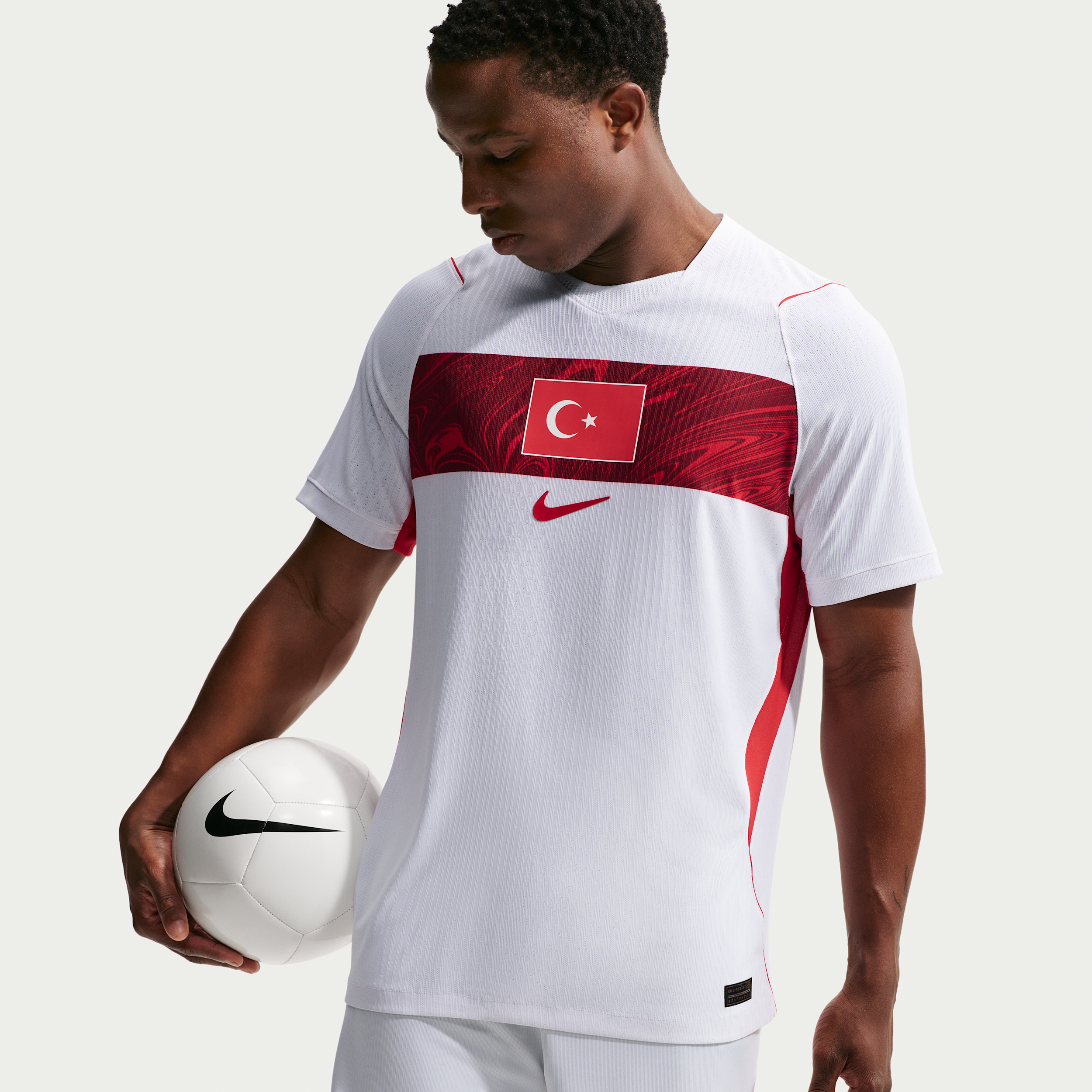 Haut de foot Authentic Nike Aero-FIT Turquie 2026 Match Extérieur pour homme - Blanc