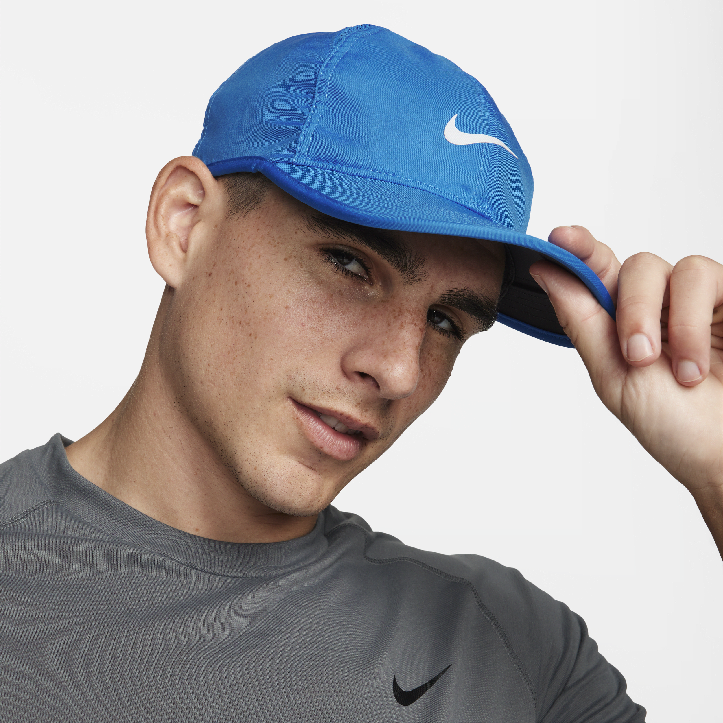 Nike Dri-FIT Club-Featherlight-kasket uden struktur - blå