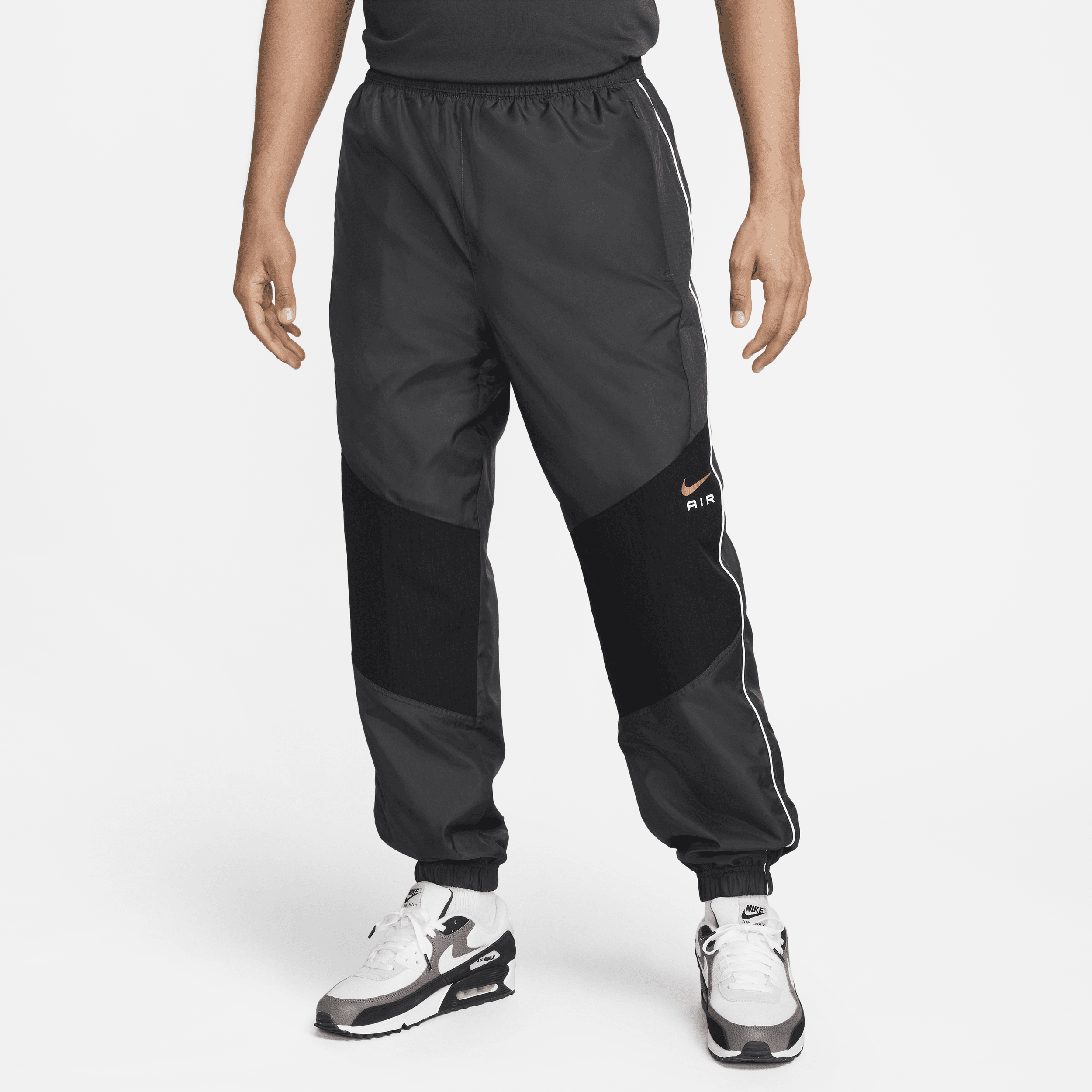 Vævede Nike Air-bukser til mænd - grå