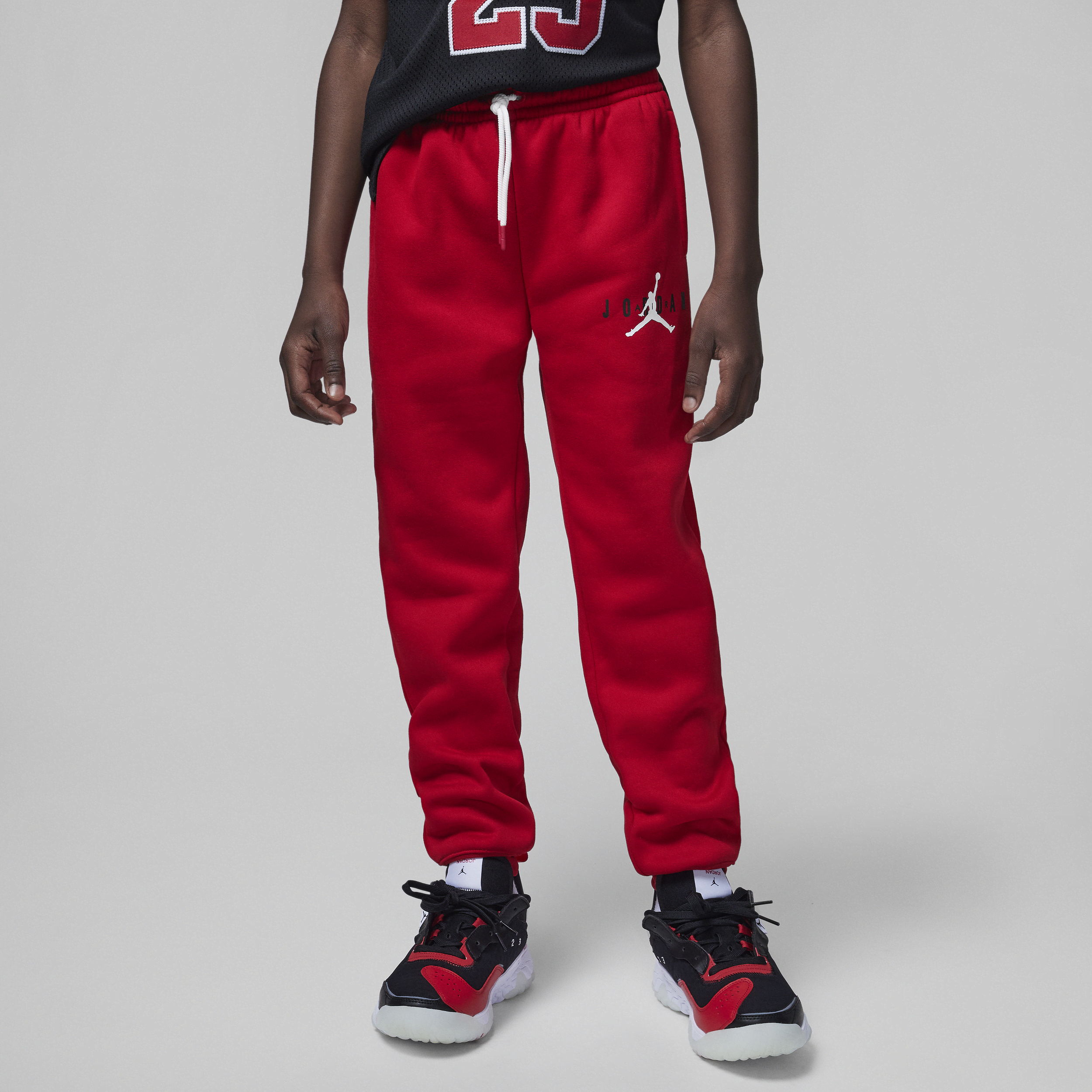 Jordan Pantalón de tejido Fleece - Niño/a - Rojo