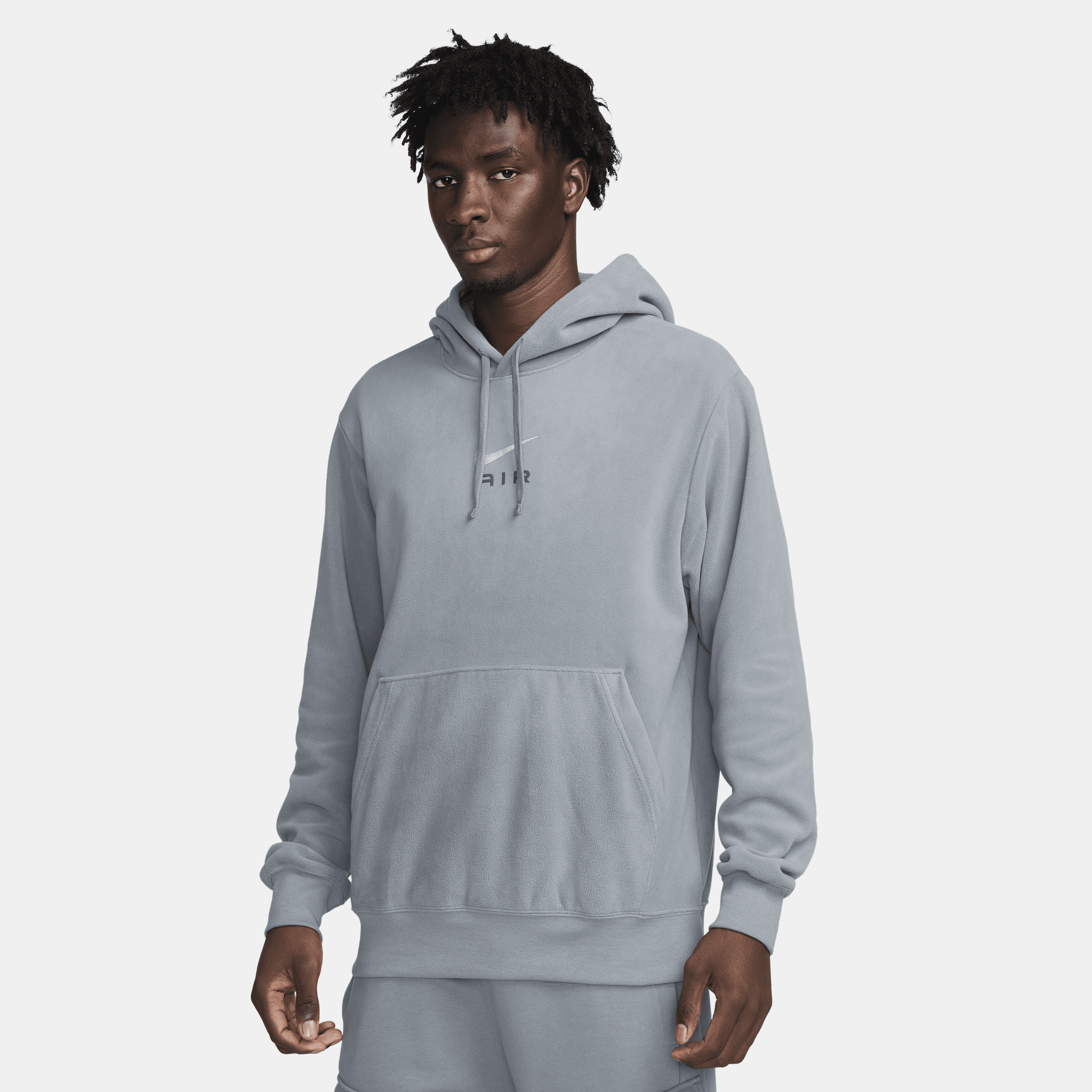 Nike Air Pullover-hættetrøje i fleece til mænd - grå