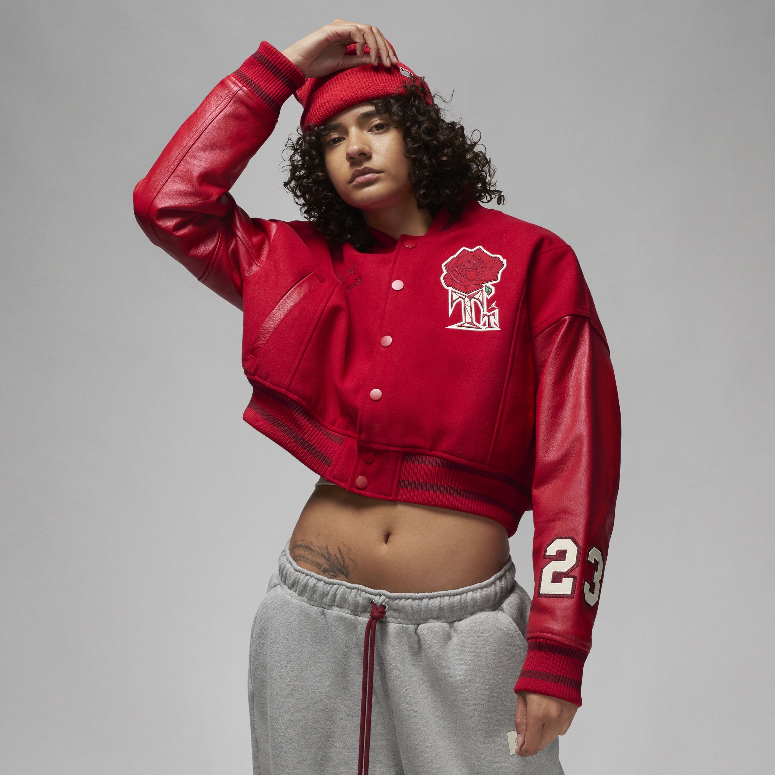 Jordan x Teyana Taylor Varsity-jakke til kvinder - rød