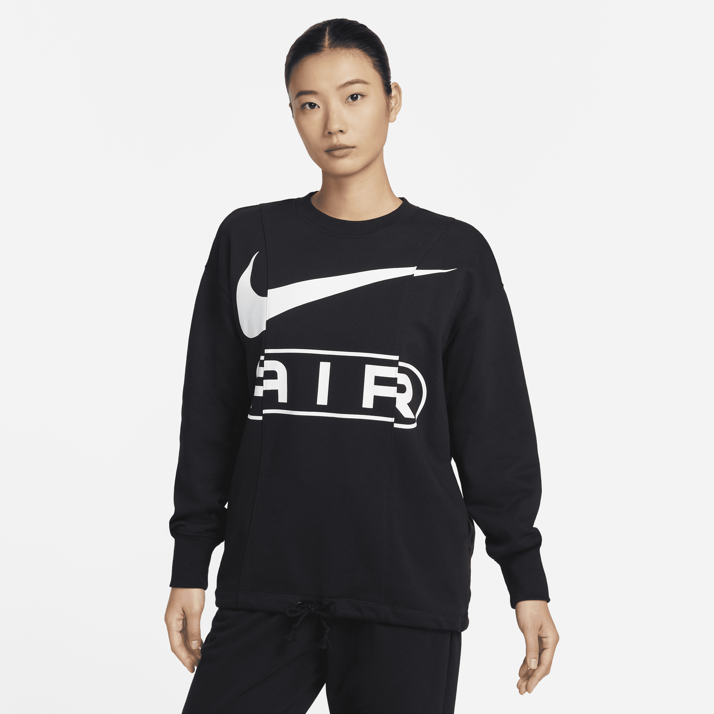 【ナイキ(NIKE)公式ストア】ナイキ エア ウィメンズ オーバーオーバーサイズド クルーネック フレンチ テリー スウェットシャツ FN1898-010 ブラック 【ナイキ(NIKE)公式ストア】ナイキ エア ウィメンズ オーバーオーバーサイズド クルーネック フレンチ テリー スウェットシャツ FN1898-010 ブラック