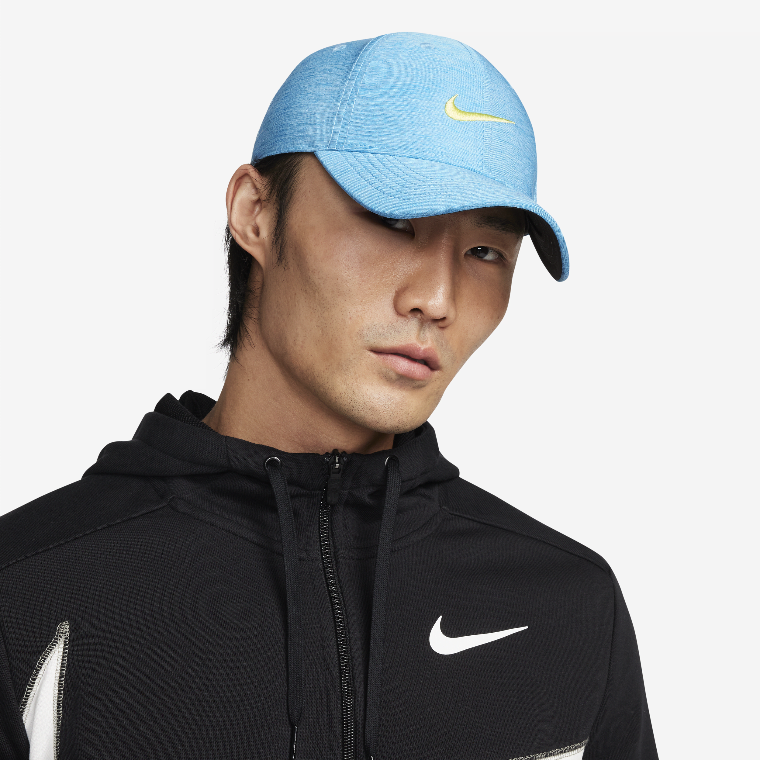 Cappello mélange strutturato Nike Dri-FIT Club - Blu