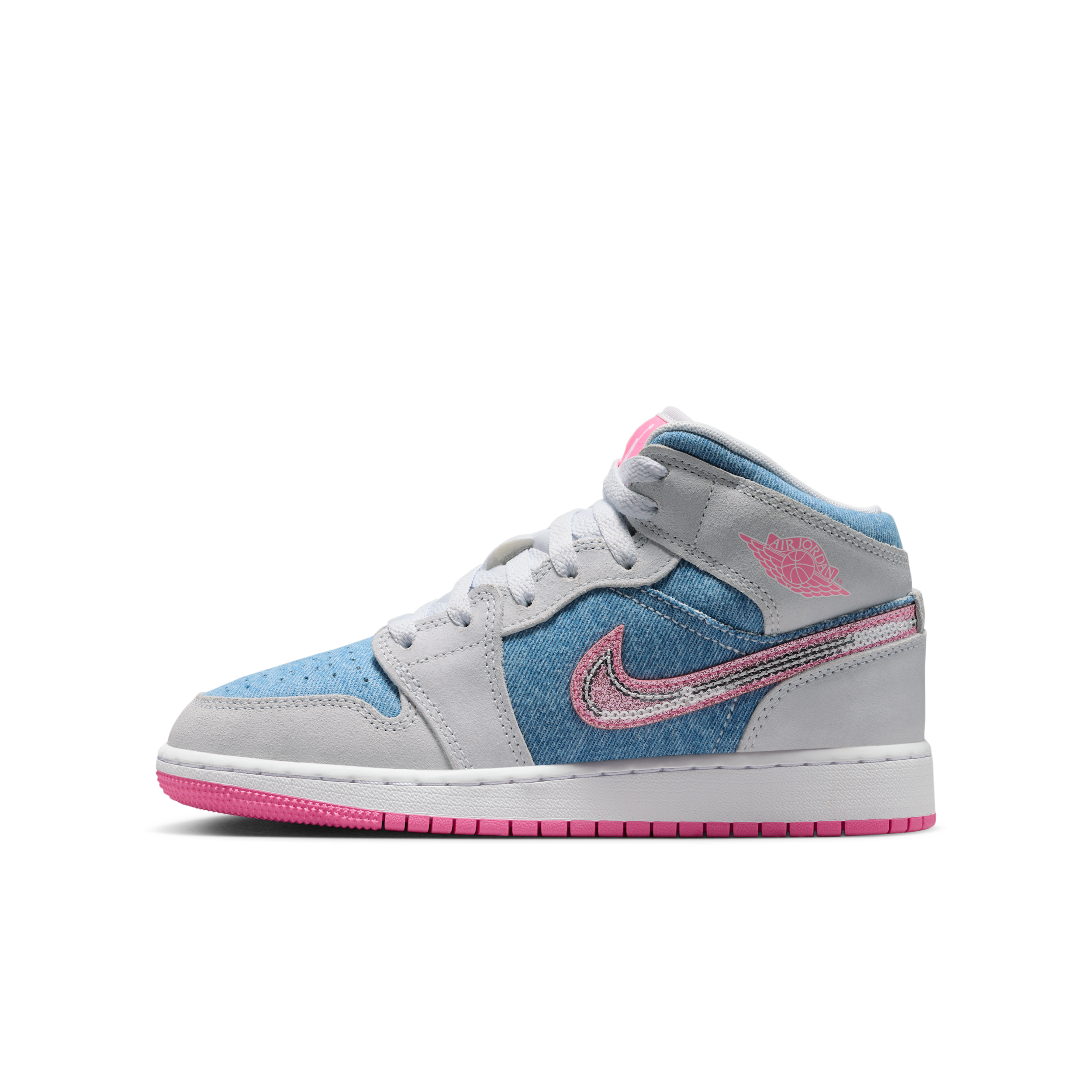 【ナイキ(NIKE)公式ストア】エア ジョーダン 1 MID SE ジュニアシューズ HQ1999-400 ブルー 【ナイキ(NIKE)公式ストア】エア ジョーダン 1 MID SE ジュニアシューズ HQ1999-400 ブルー