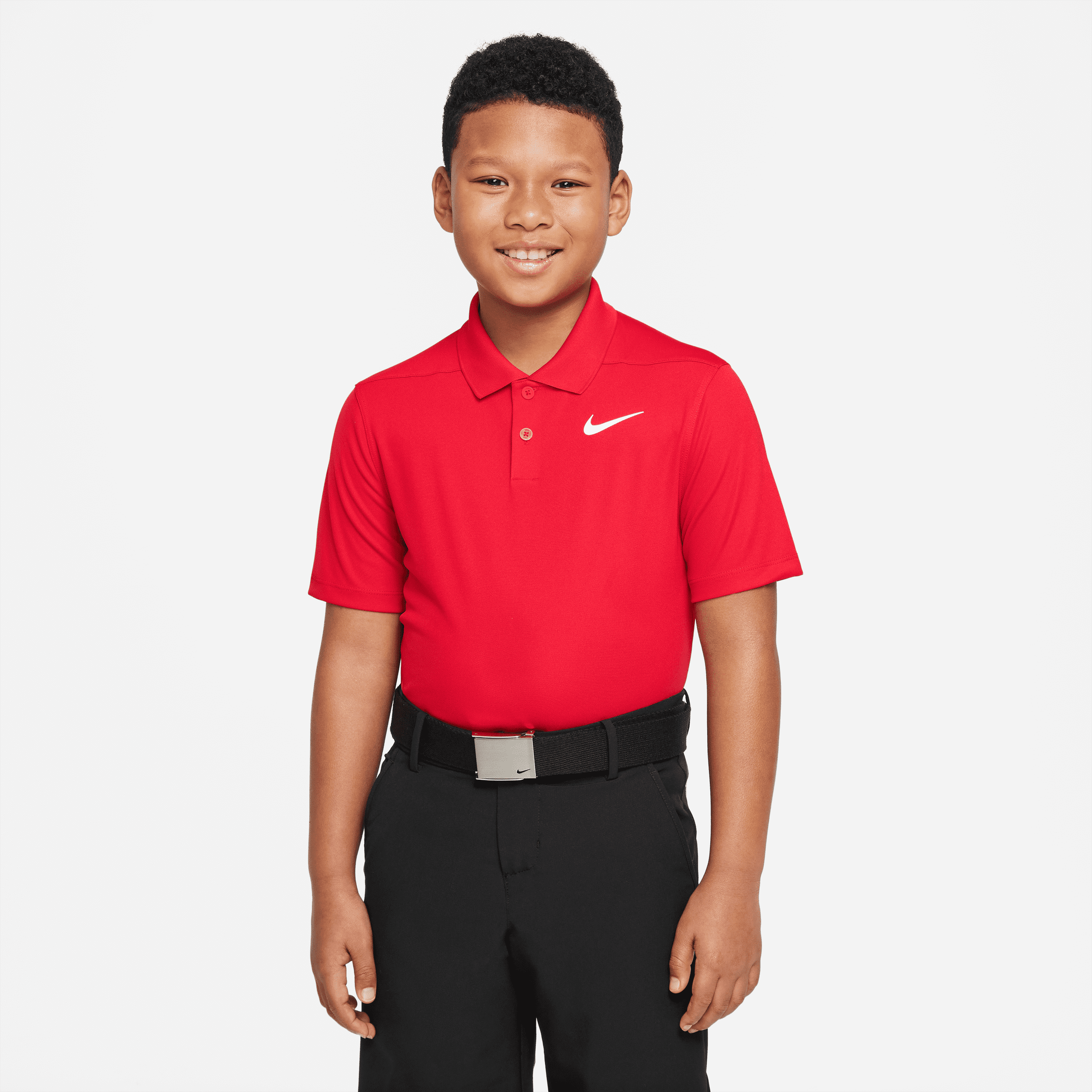 Nike Dry-FIT Victory – golfpolo til større børn (drenge) - rød