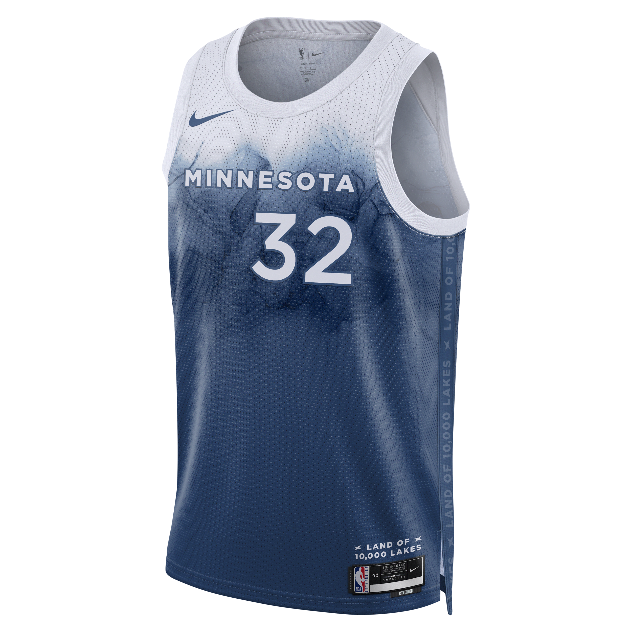 Karl-Anthony Towns Minnesota Timberwolves City Edition 2023/24 Nike Dri-FIT NBA Swingman-trøje til mænd - blå