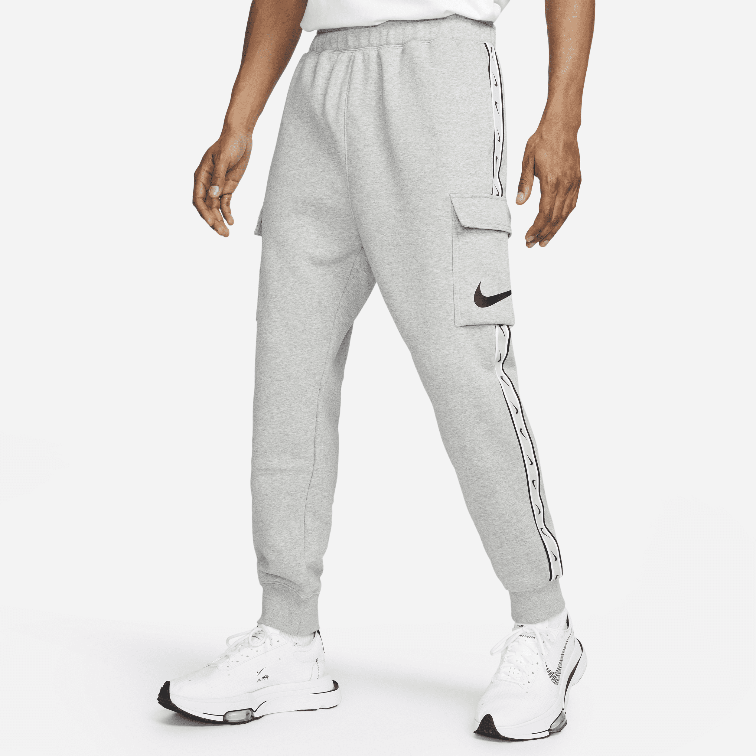 Pantaloni cargo in fleece Nike Sportswear Repeat – Uomo - Grigio