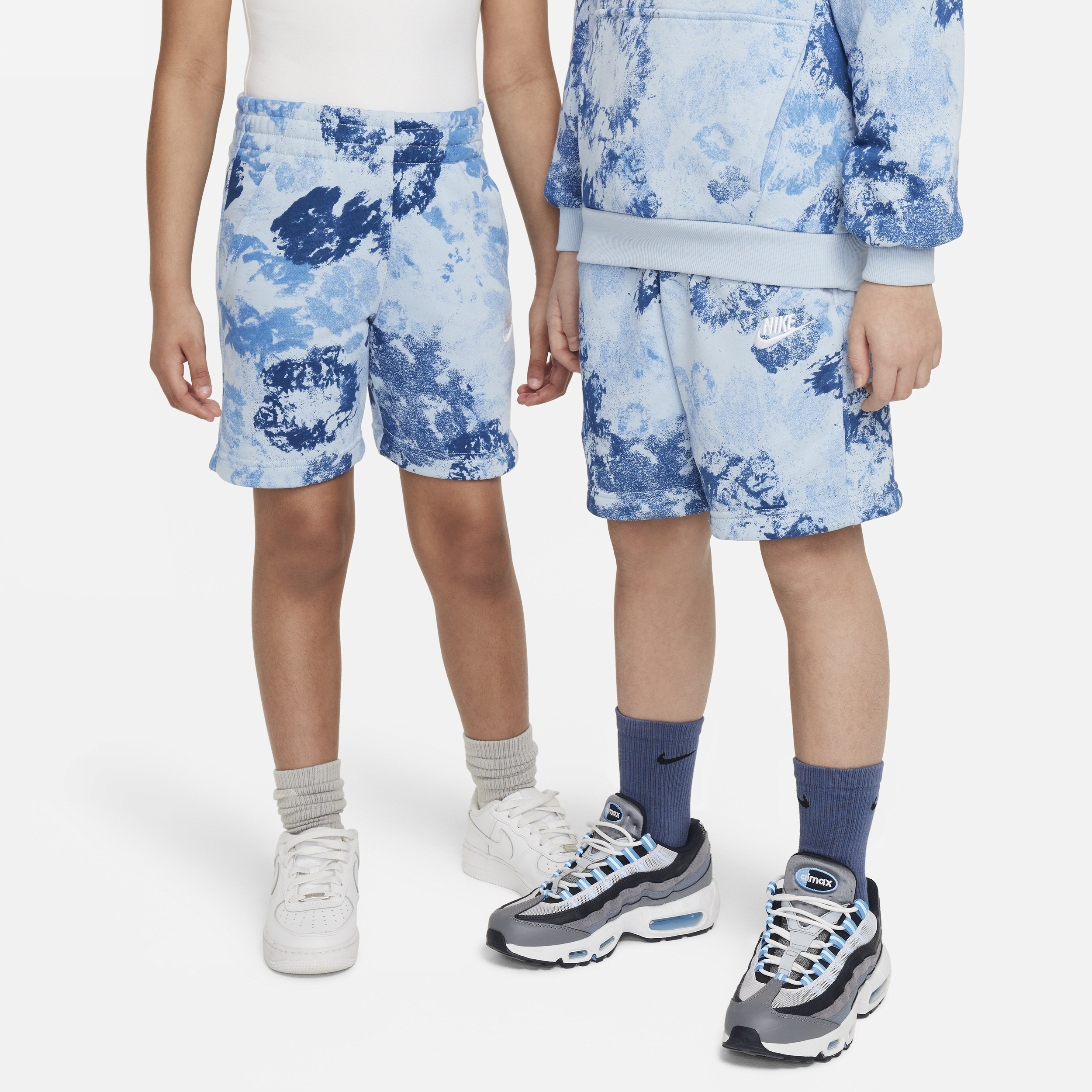 Shorts in French Terry Nike Sportswear Club Fleece – Ragazzi - Blu
