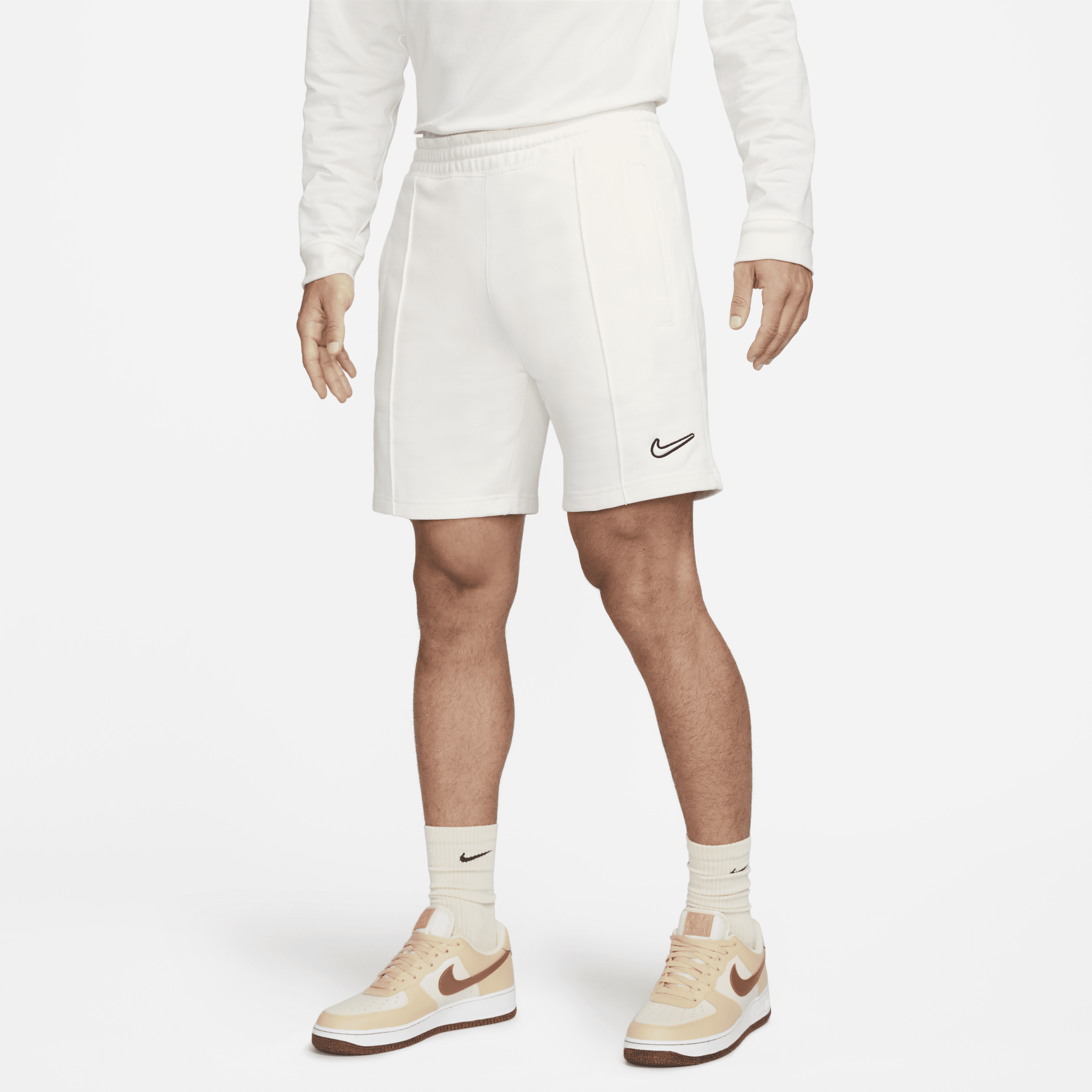 Nike Sportswear Fleeceshorts voor heren - Wit