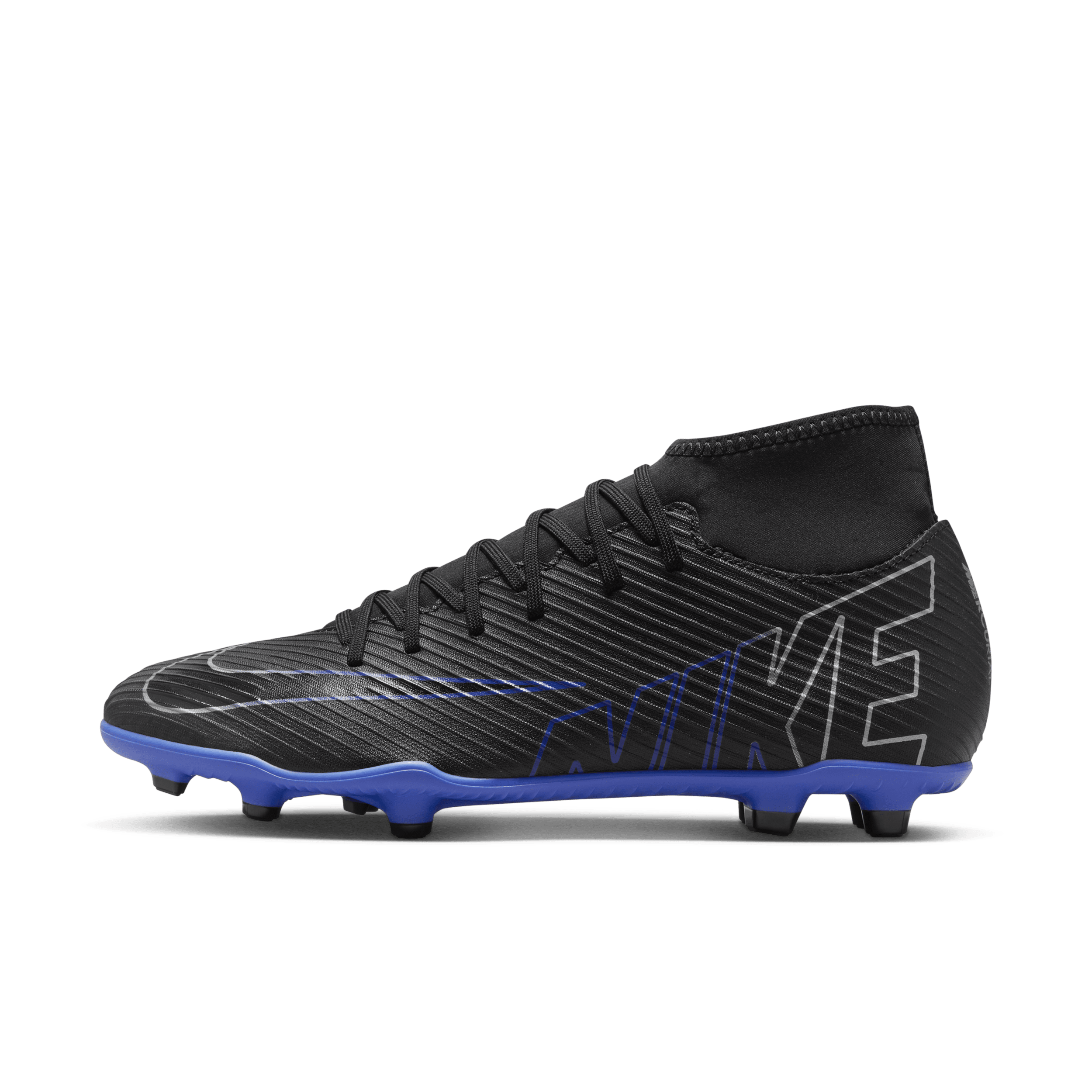 Nike Mercurial Superfly 9 Club-fodboldstøvler (high-top) til flere typer underlag - sort