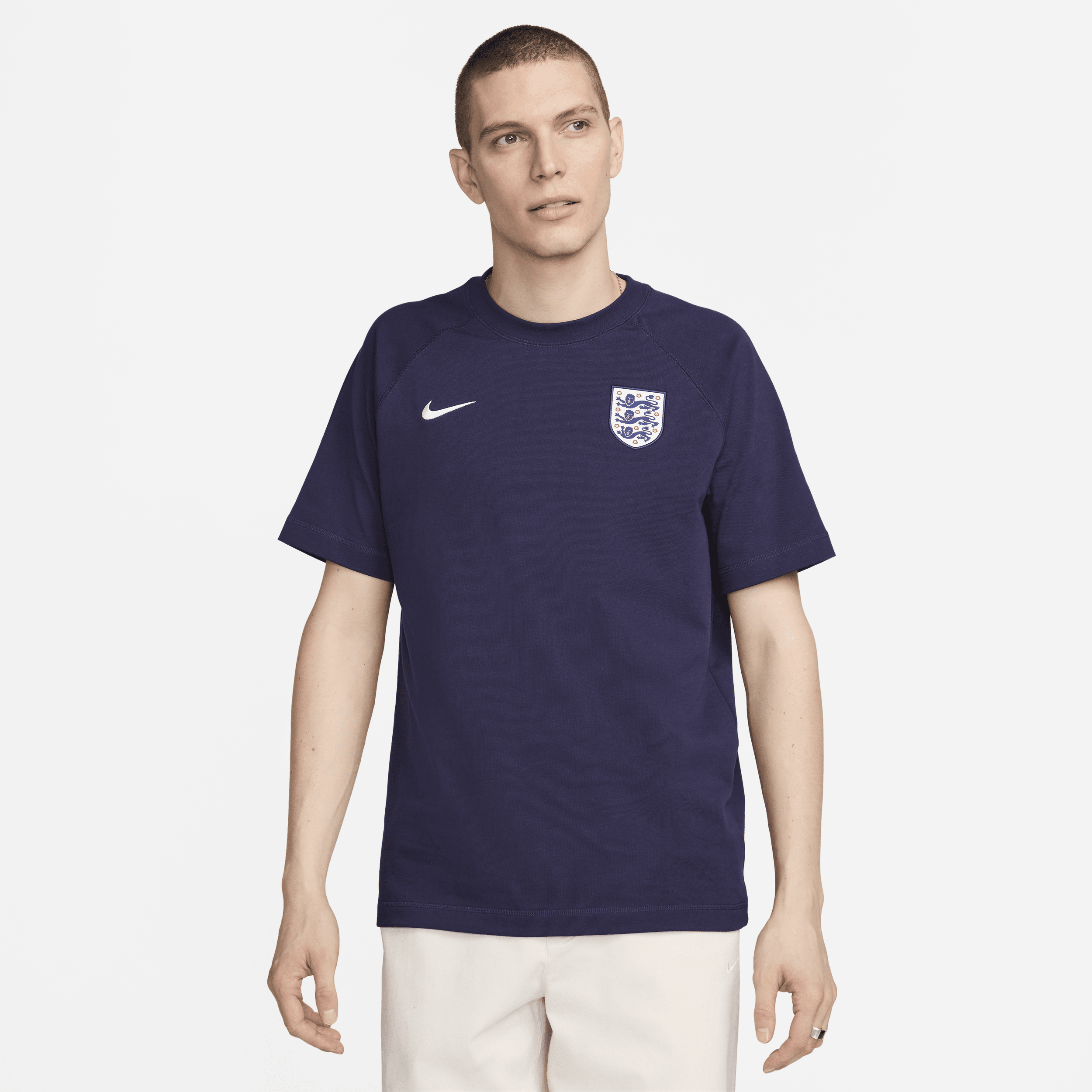 Kortærmet England Travel Nike Football-trøje - lilla