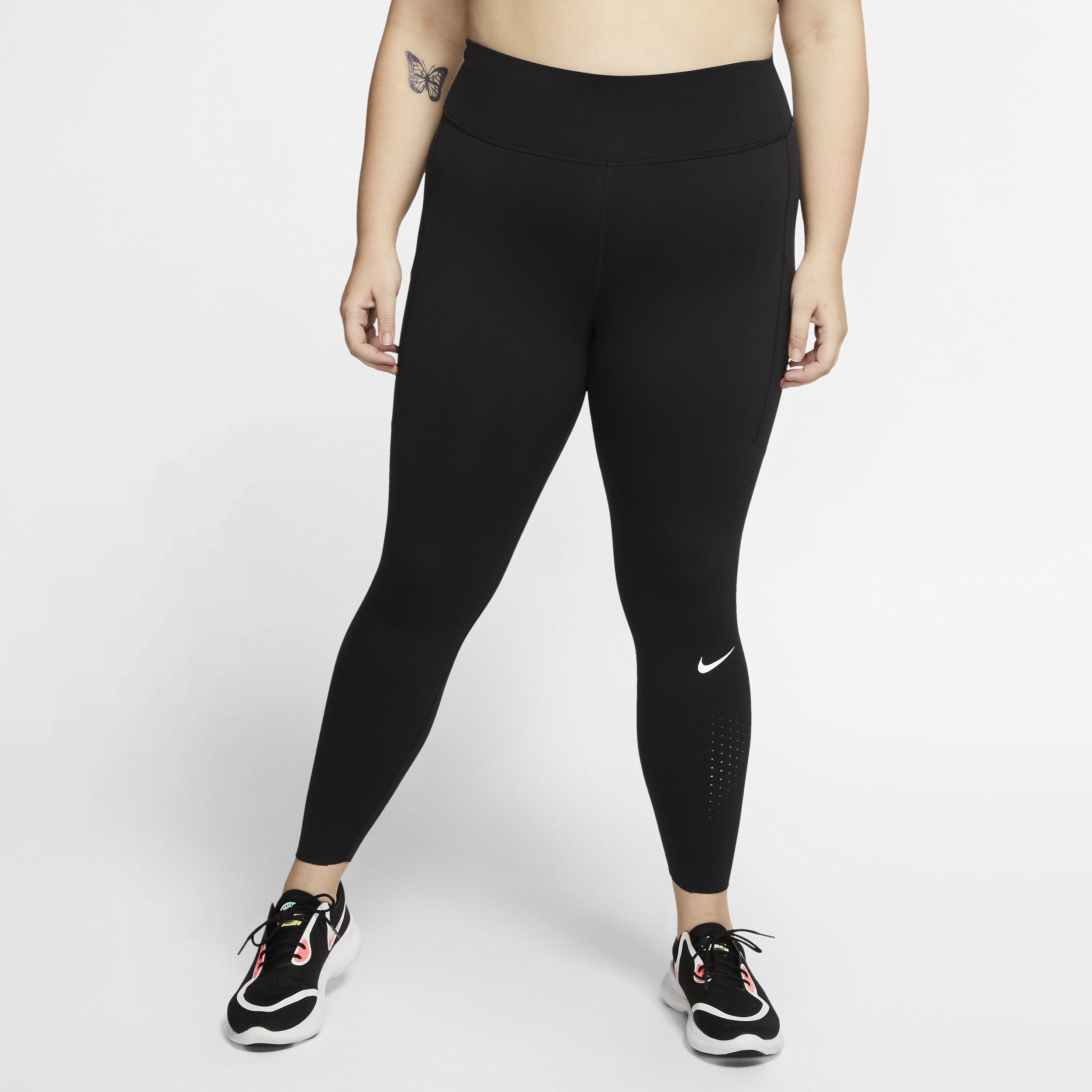 Nike Epic Luxe Leggings de running de talle medio con bolsillos - Mujer - Negro