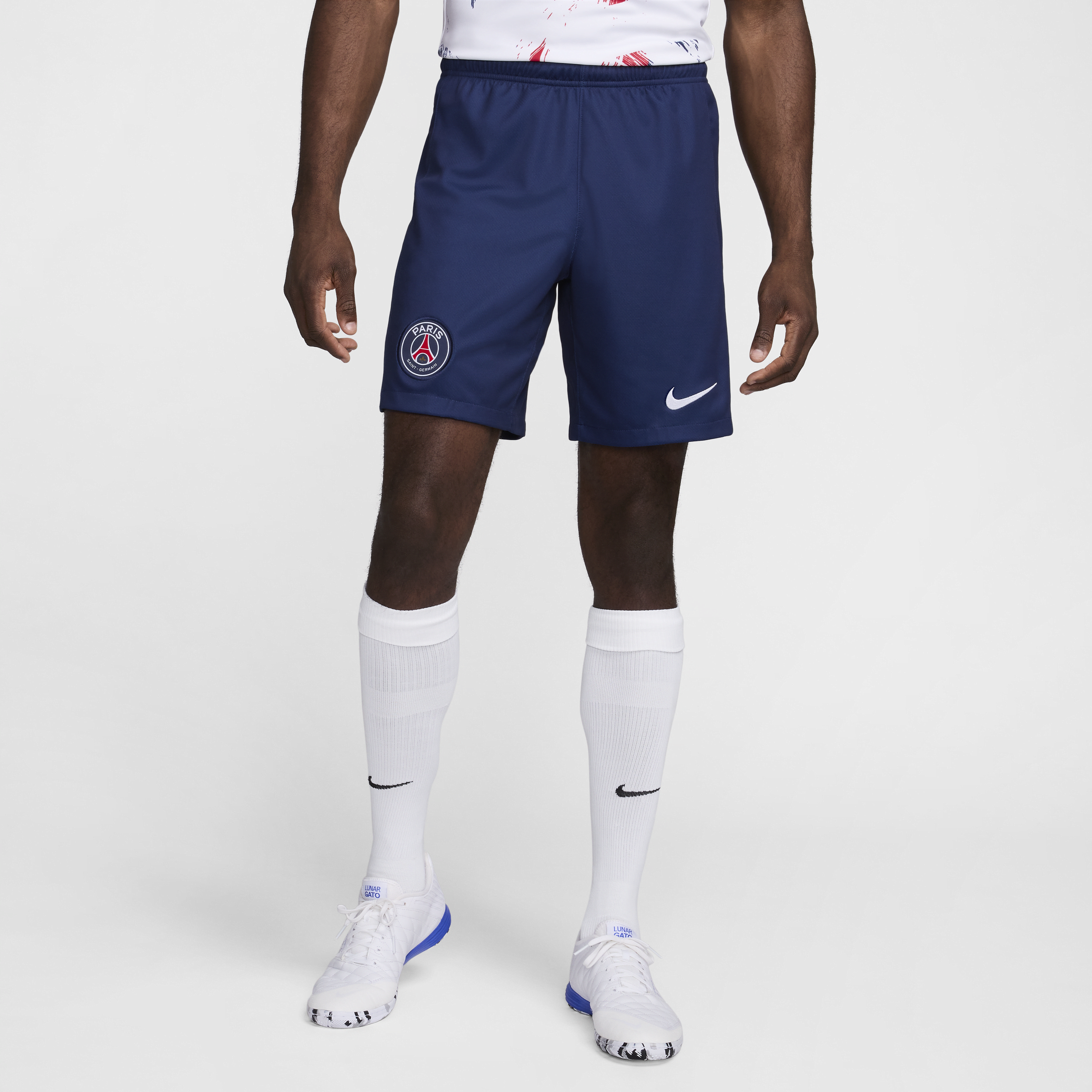 Shorts da calcio replica Nike Dri-FIT Paris Saint-Germain 2024/25 Stadium da uomo – Home - Blu