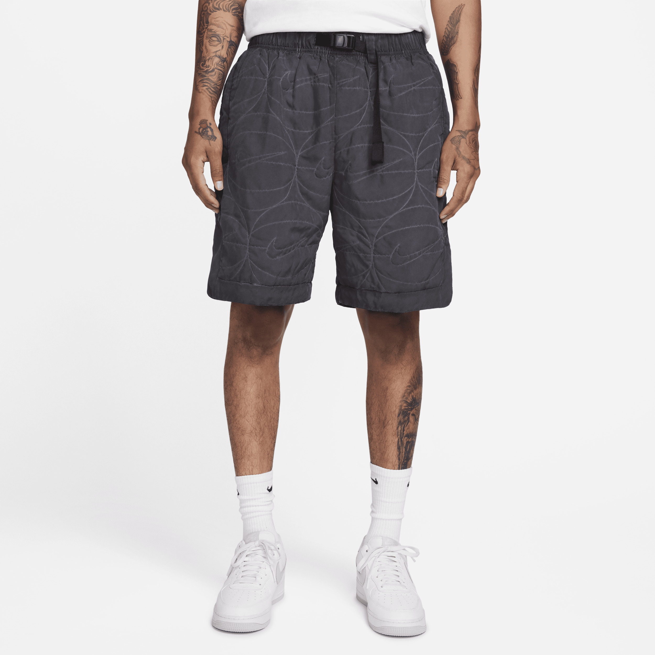 Nike geweven basketbalshorts met synthetische vulling voor heren (20 cm) - Zwart