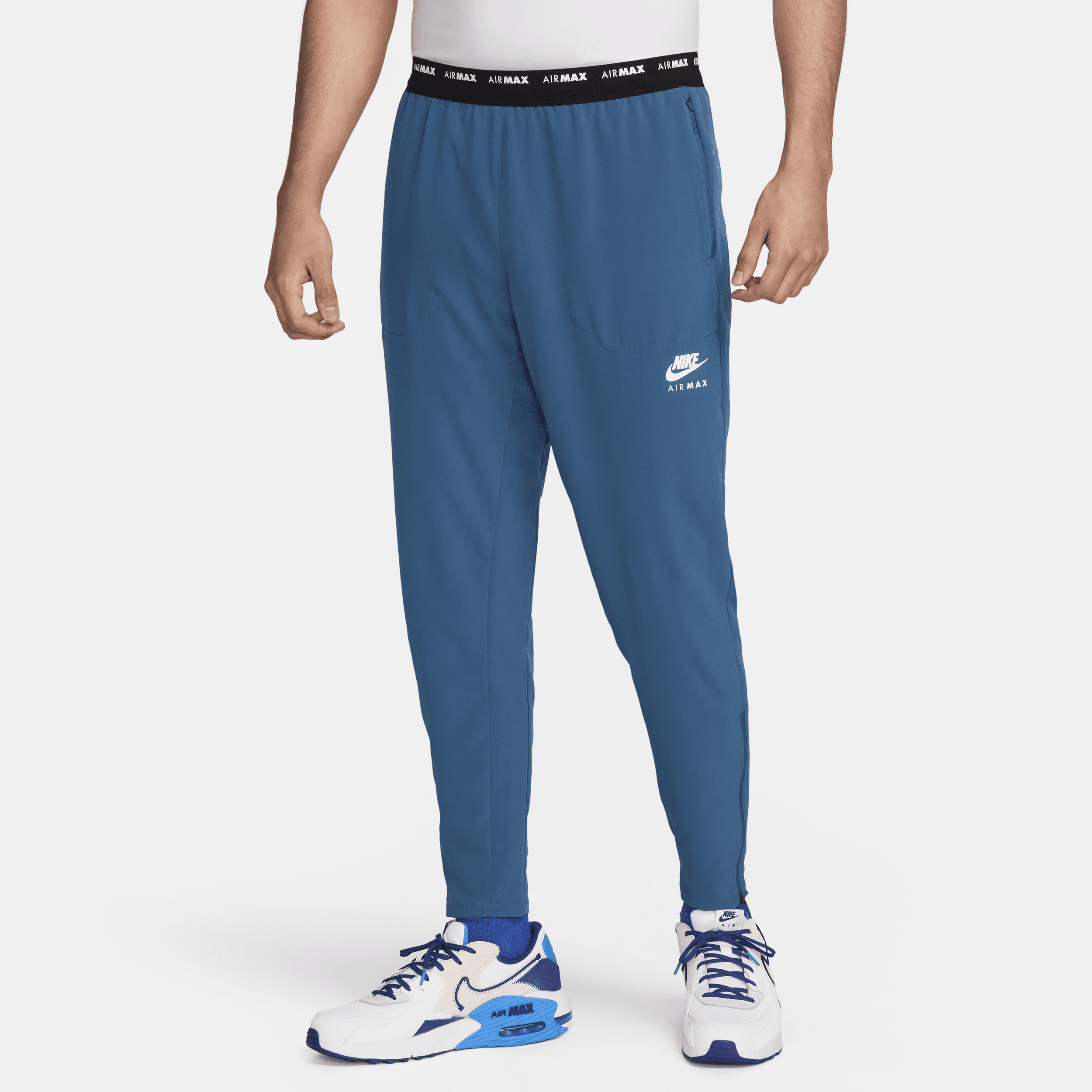 Nike Air Max geweven herenbroek met Dri-FIT - Blauw