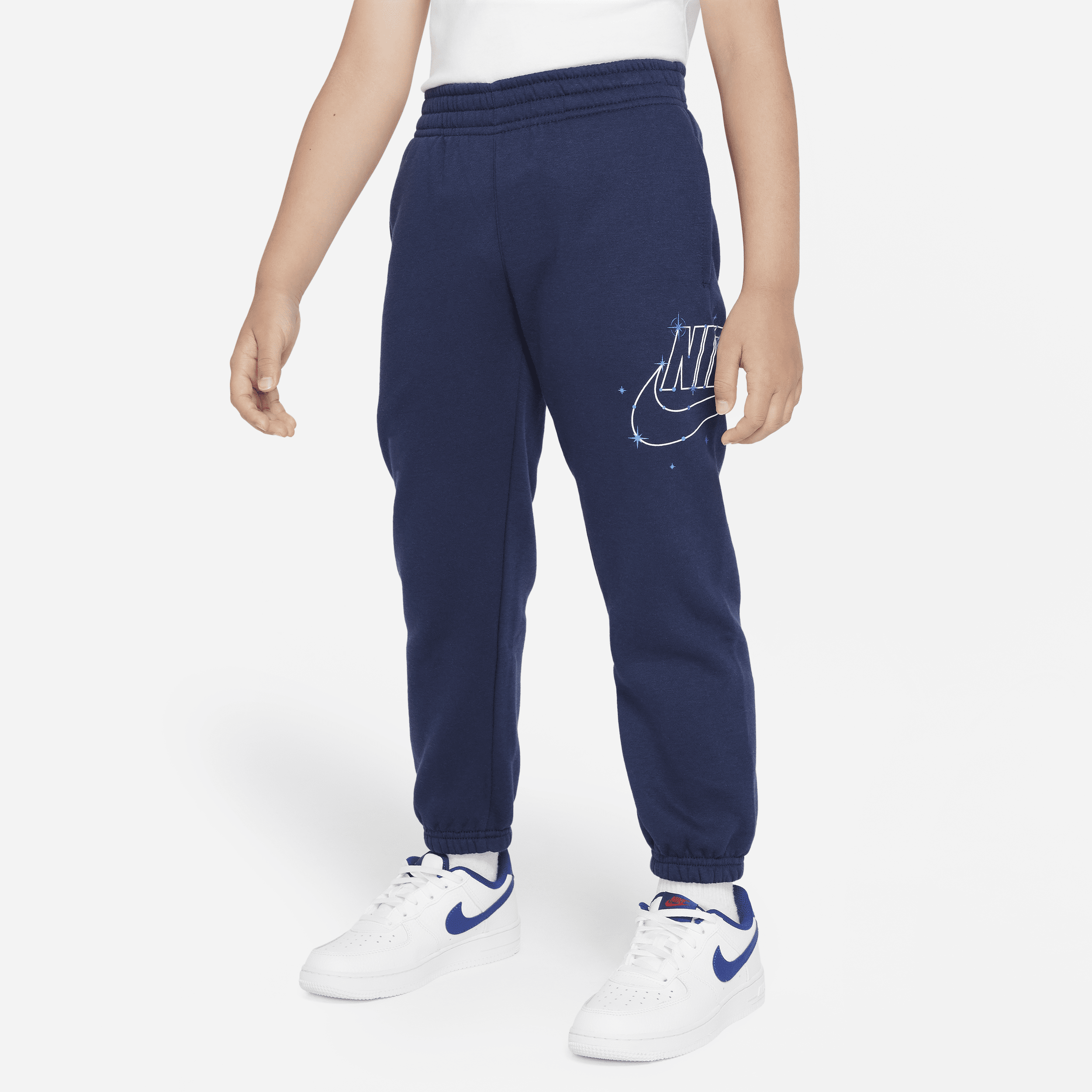 Nike Sportswear Shine Fleece Pants-bukser til mindre børn - blå