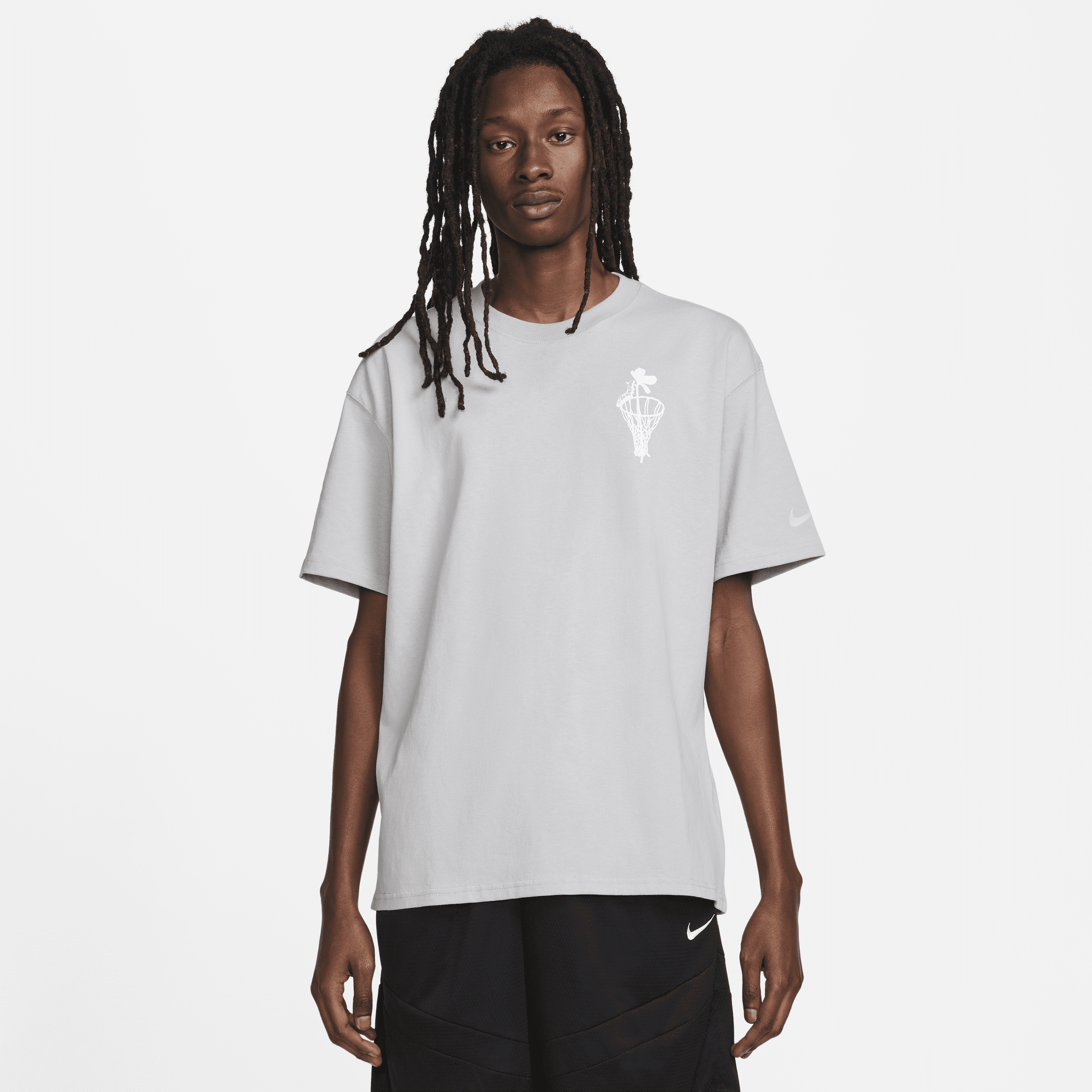 Nike Max90-basketball-T-shirt til mænd - grå
