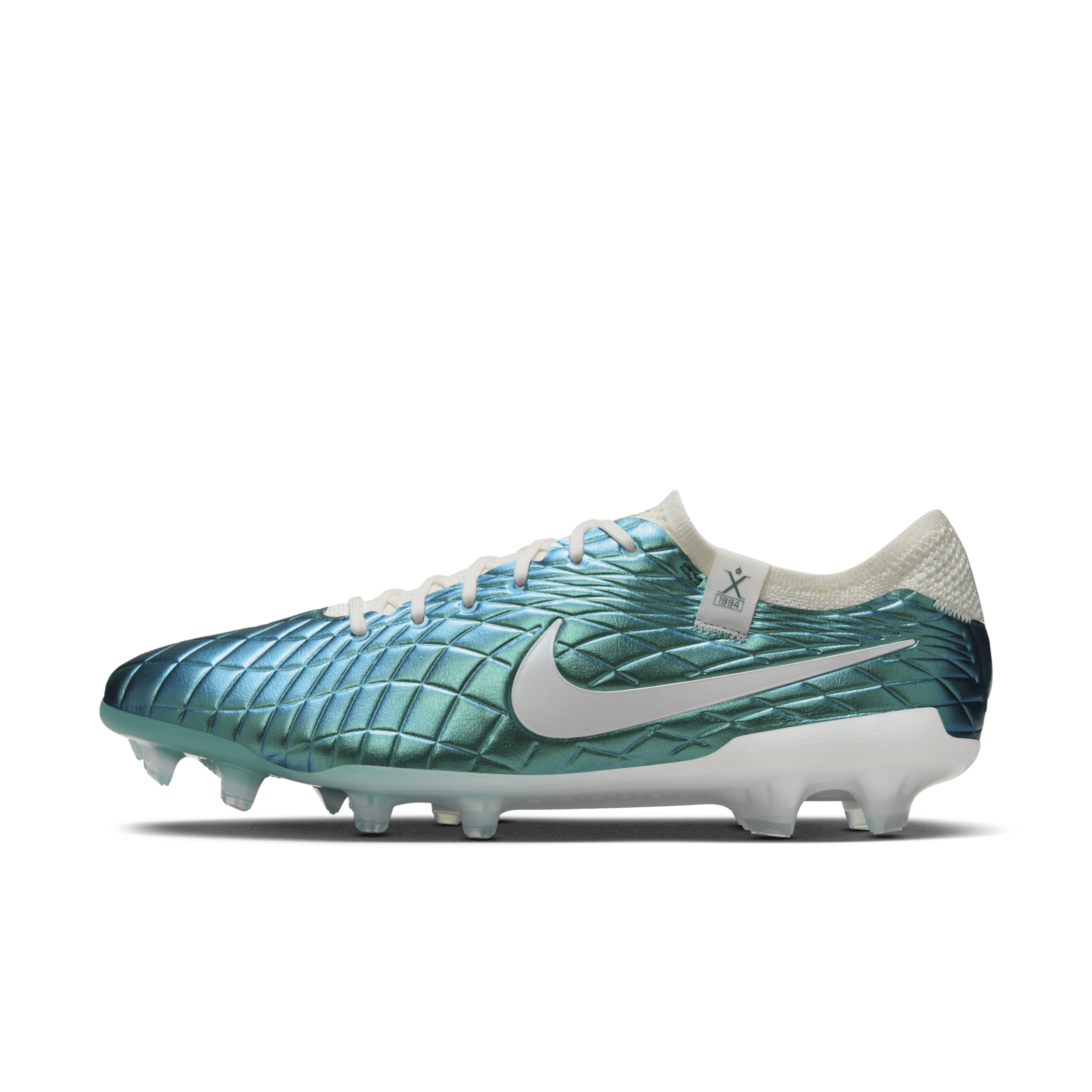 Nike Tiempo Emerald Legend 10 Elite low-top voetbalschoenen (stevige ondergronden) - Groen