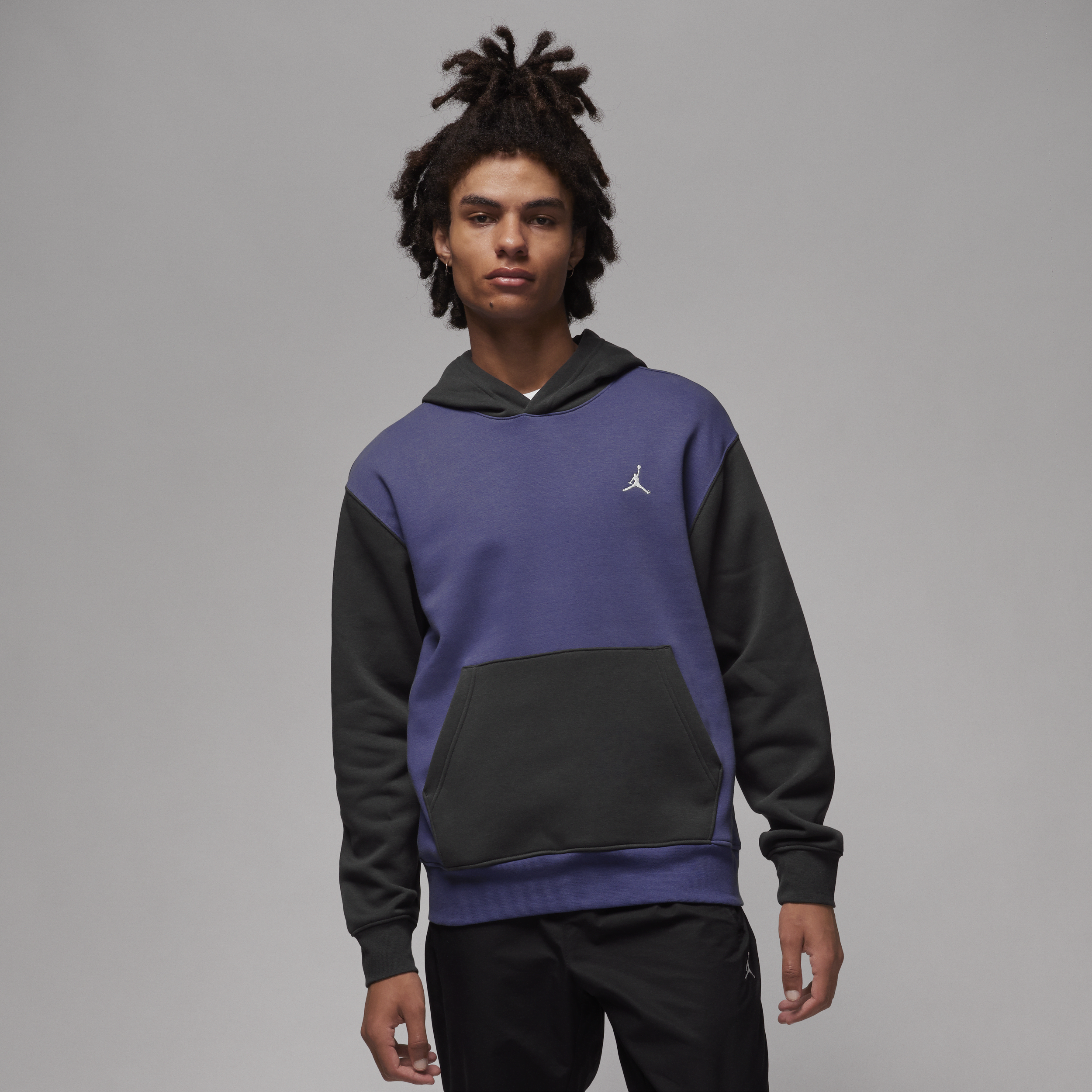 Nike Felpa pullover con cappuccio e stampa Jordan Brooklyn Fleece – Uomo - Viola