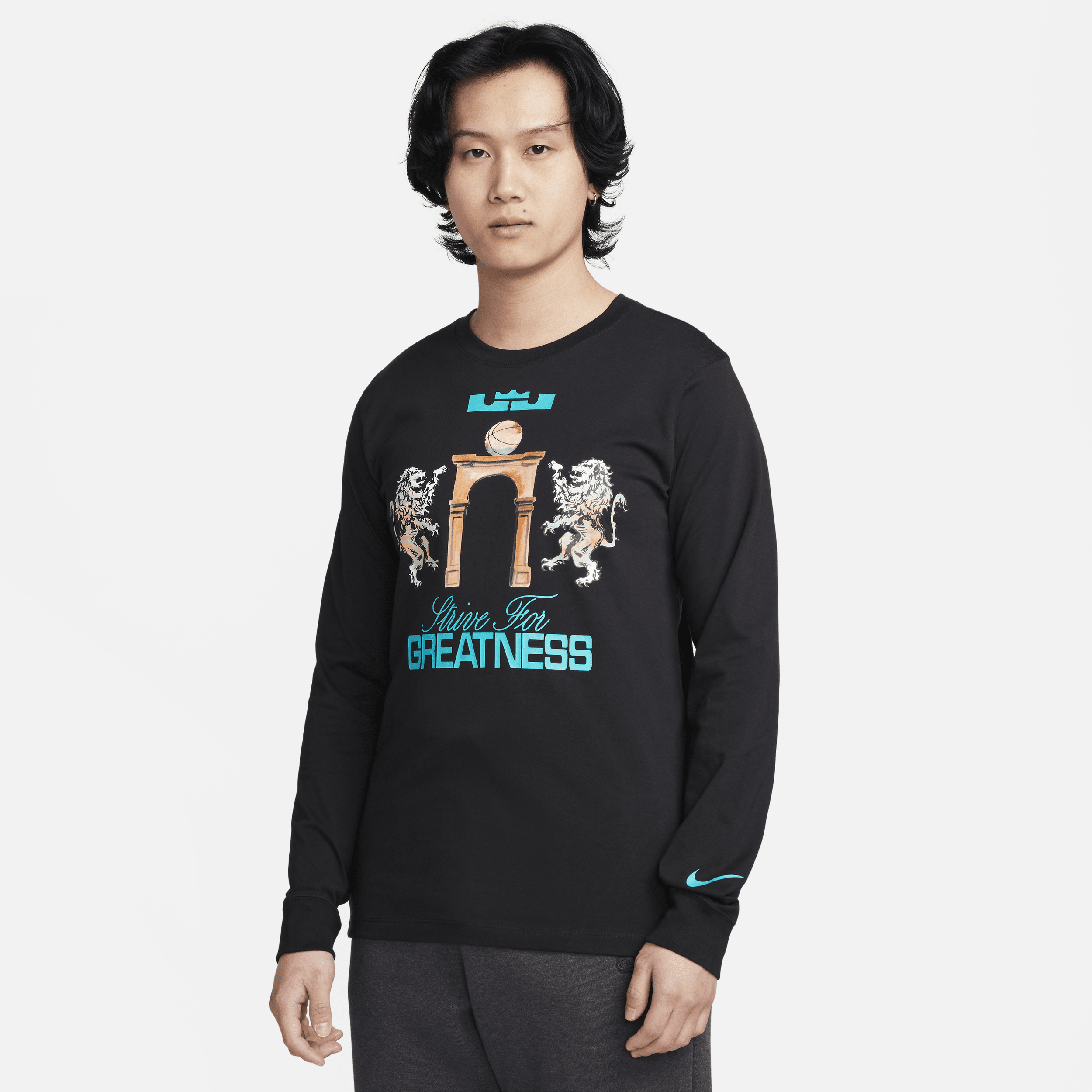 【ナイキ(NIKE)公式ストア】レブロン メンズ ロングスリーブ Tシャツ FQ4909-010 ブラック 【ナイキ(NIKE)公式ストア】レブロン メンズ ロングスリーブ Tシャツ FQ4909-010 ブラック