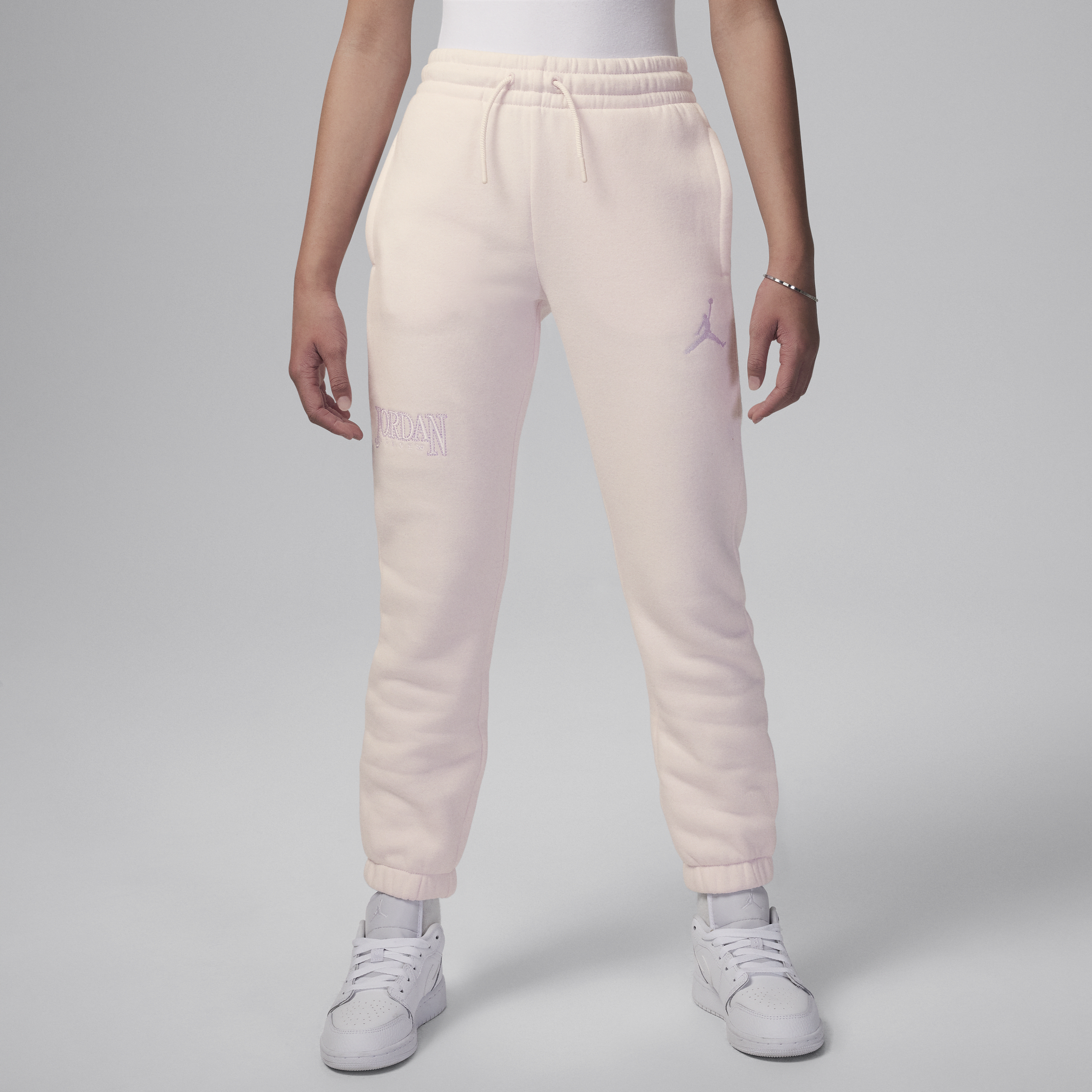 Jordan Fundamentals-bukser til større børn - Pink