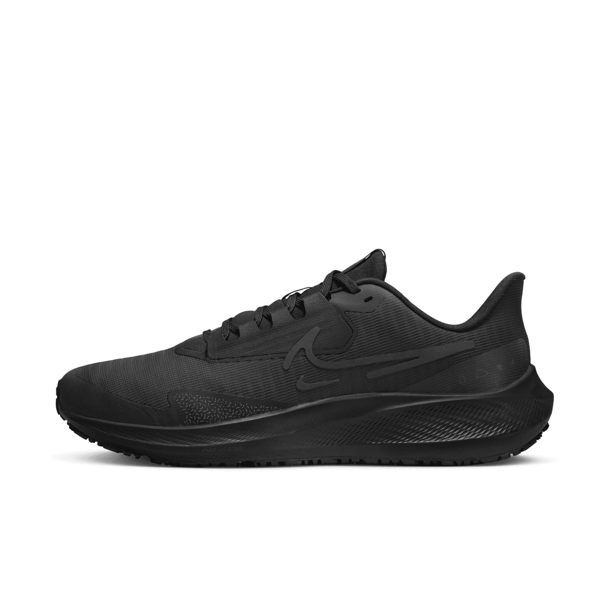 Nike Pegasus 39 Shield Weerbestendige hardloopschoenen voor heren (straat) - Zwart