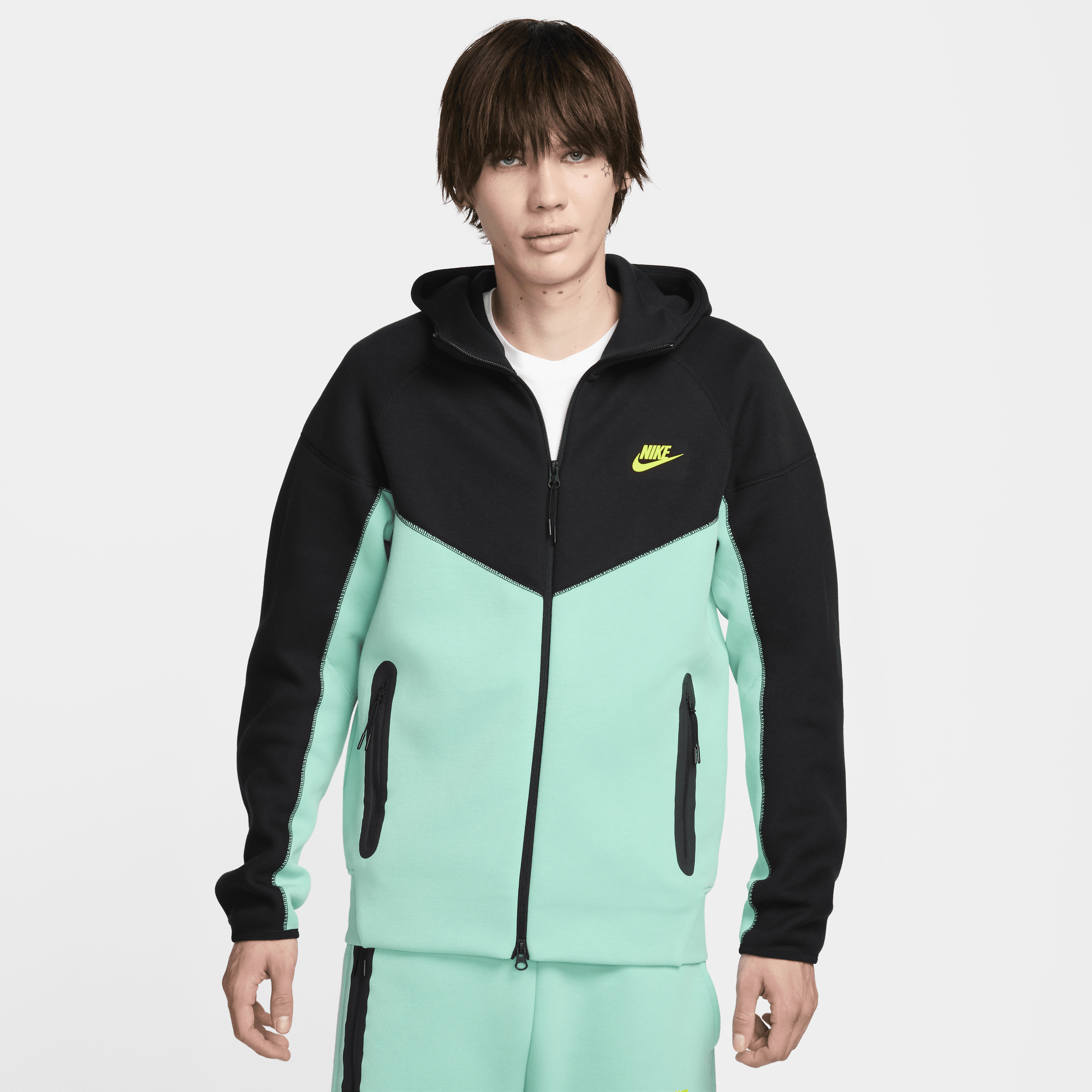 Nike Sportswear Tech Fleece Windrunner Sudadera con capucha con cremallera completa - Hombre - Verde