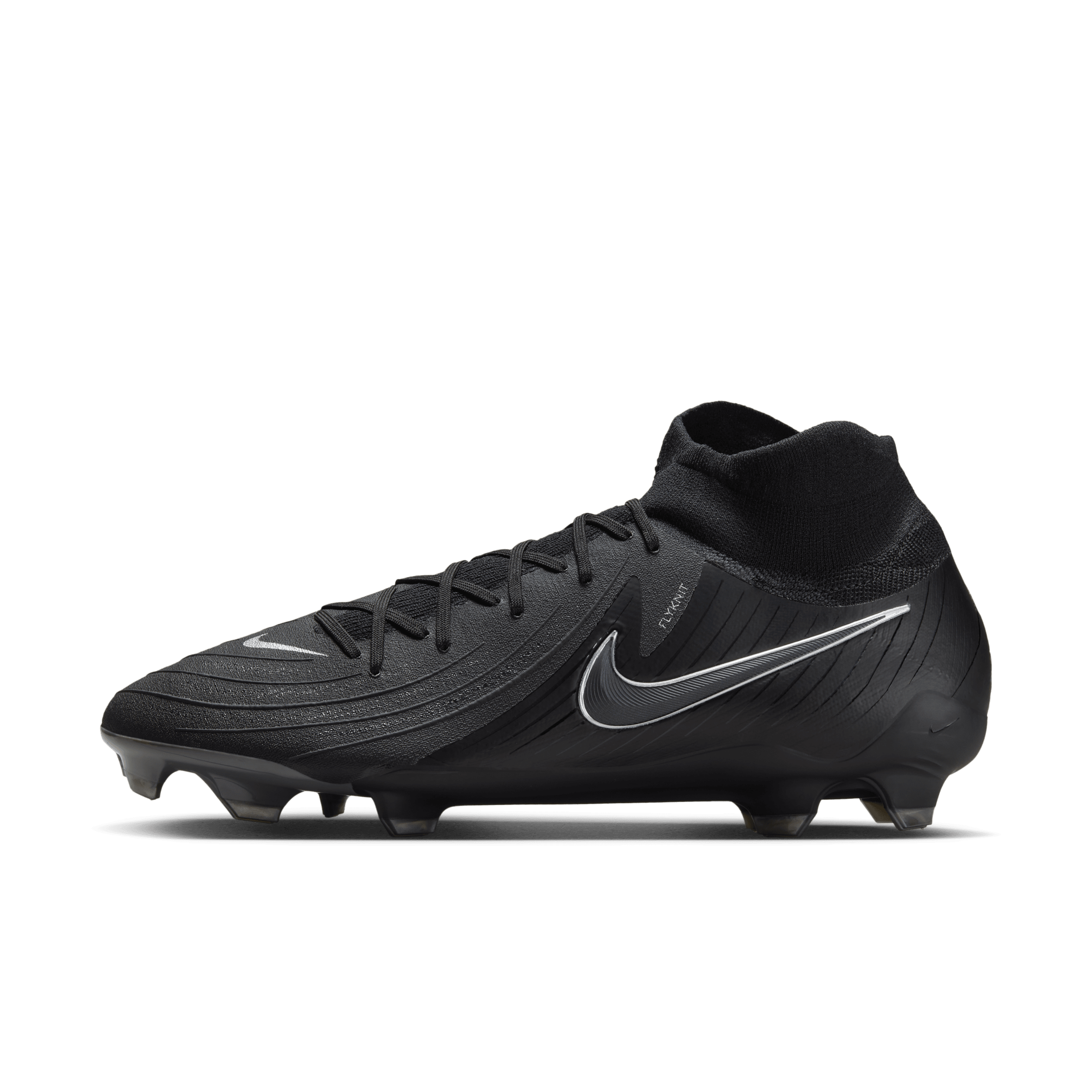 Nike Phantom Luna 2 Pro high-top voetbalschoenen (stevige ondergrond) - Zwart