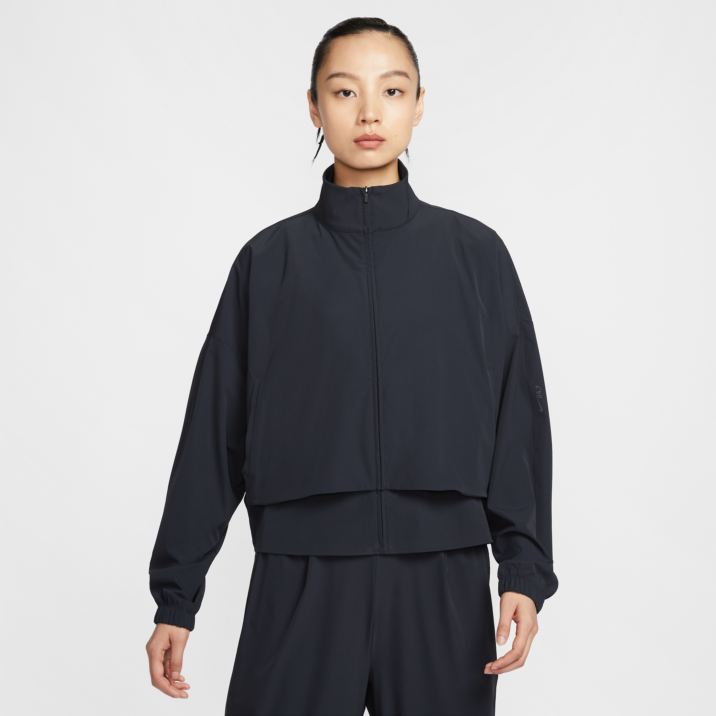 【ナイキ(NIKE)公式ストア】ナイキ 24.7 PerfectStretch ウィメンズ Dri-FIT オーバーサイズド フルジップ ジャケット HJ0964-010 ブラック 【ナイキ(NIKE)公式ストア】ナイキ 24.7 PerfectStretch ウィメンズ Dri-FIT オーバーサイズド フルジップ ジャケット HJ0964-010 ブラック
