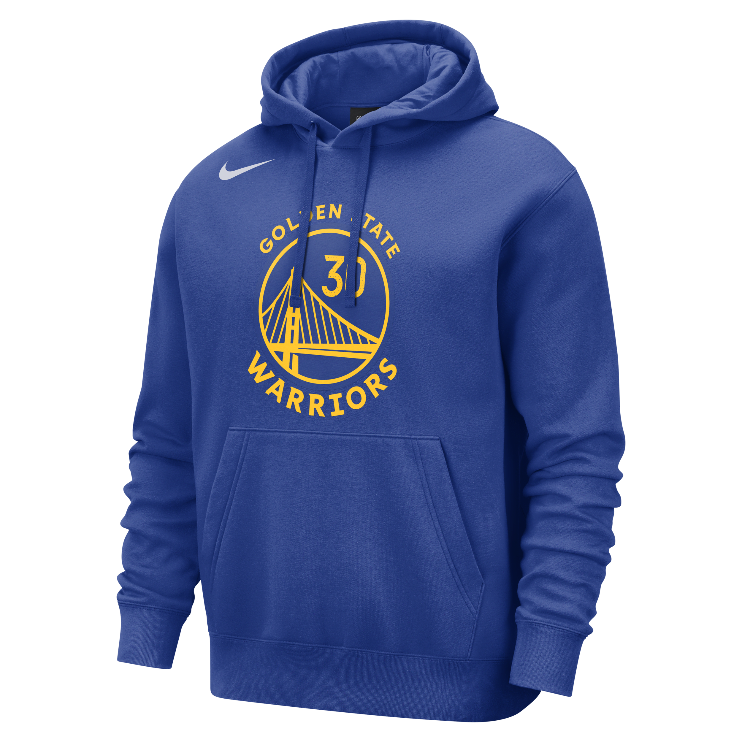 Felpa pullover con cappuccio Golden State Warriors Club Nike NBA – Uomo - Blu