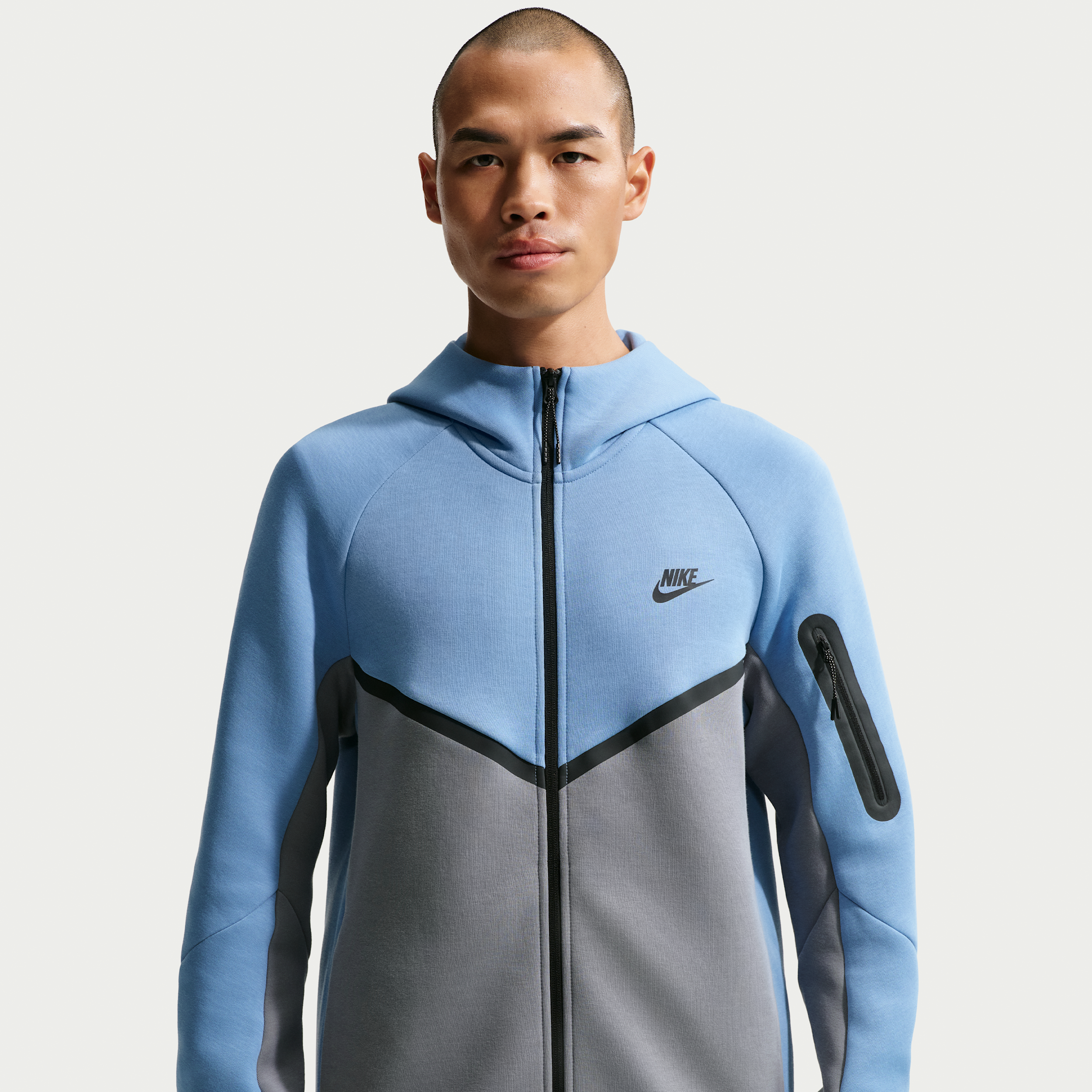 Giacca con zip a tutta lunghezza Nike Tech Fleece Windrunner – Uomo - Blu