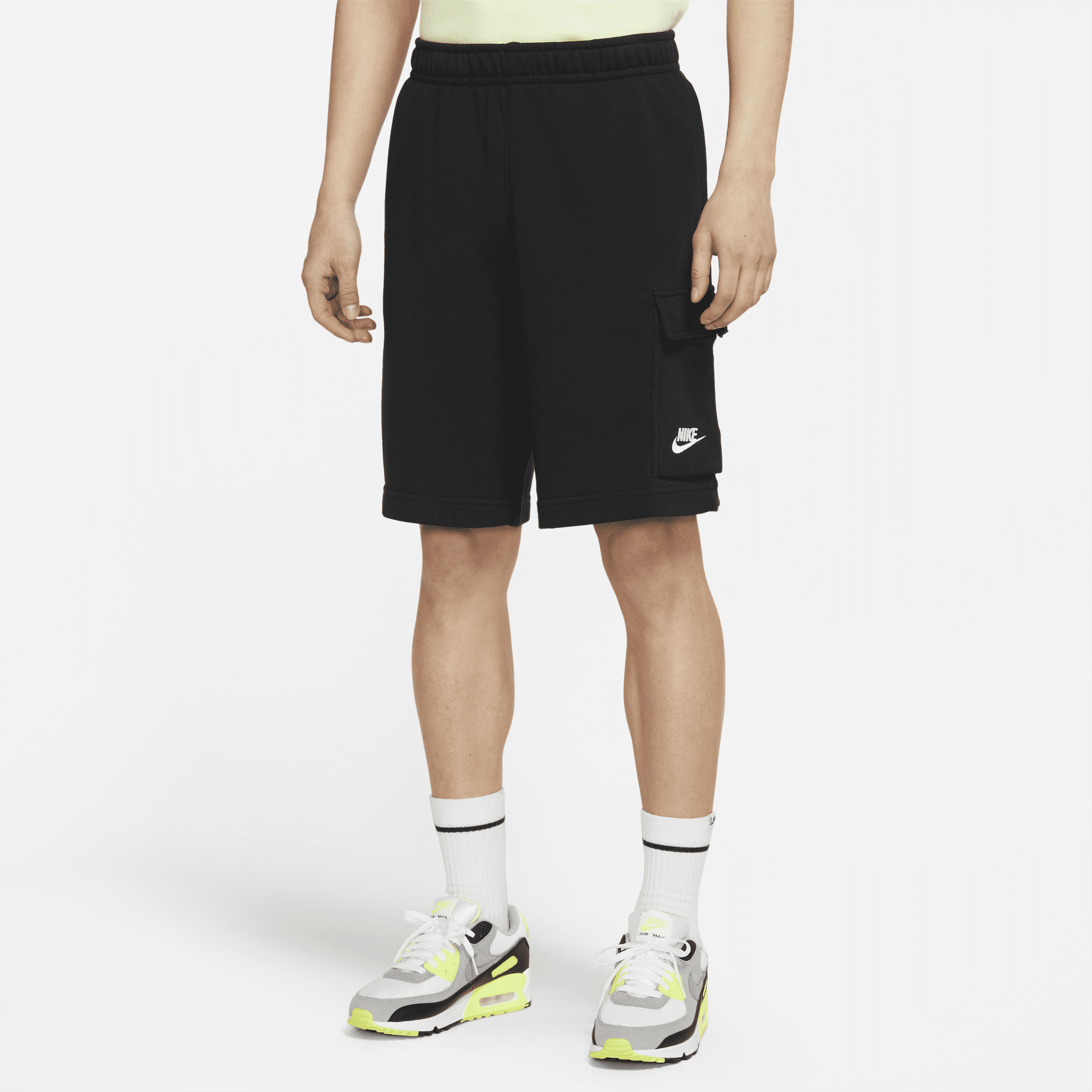 【ナイキ(NIKE)公式ストア】ナイキ スポーツウェア クラブ メンズ フレンチ テリー カーゴ ショートパンツ DD7015-010 ブラック 【ナイキ(NIKE)公式ストア】ナイキ スポーツウェア クラブ メンズ フレンチ テリー カーゴ ショートパンツ DD7015-010 ブラック