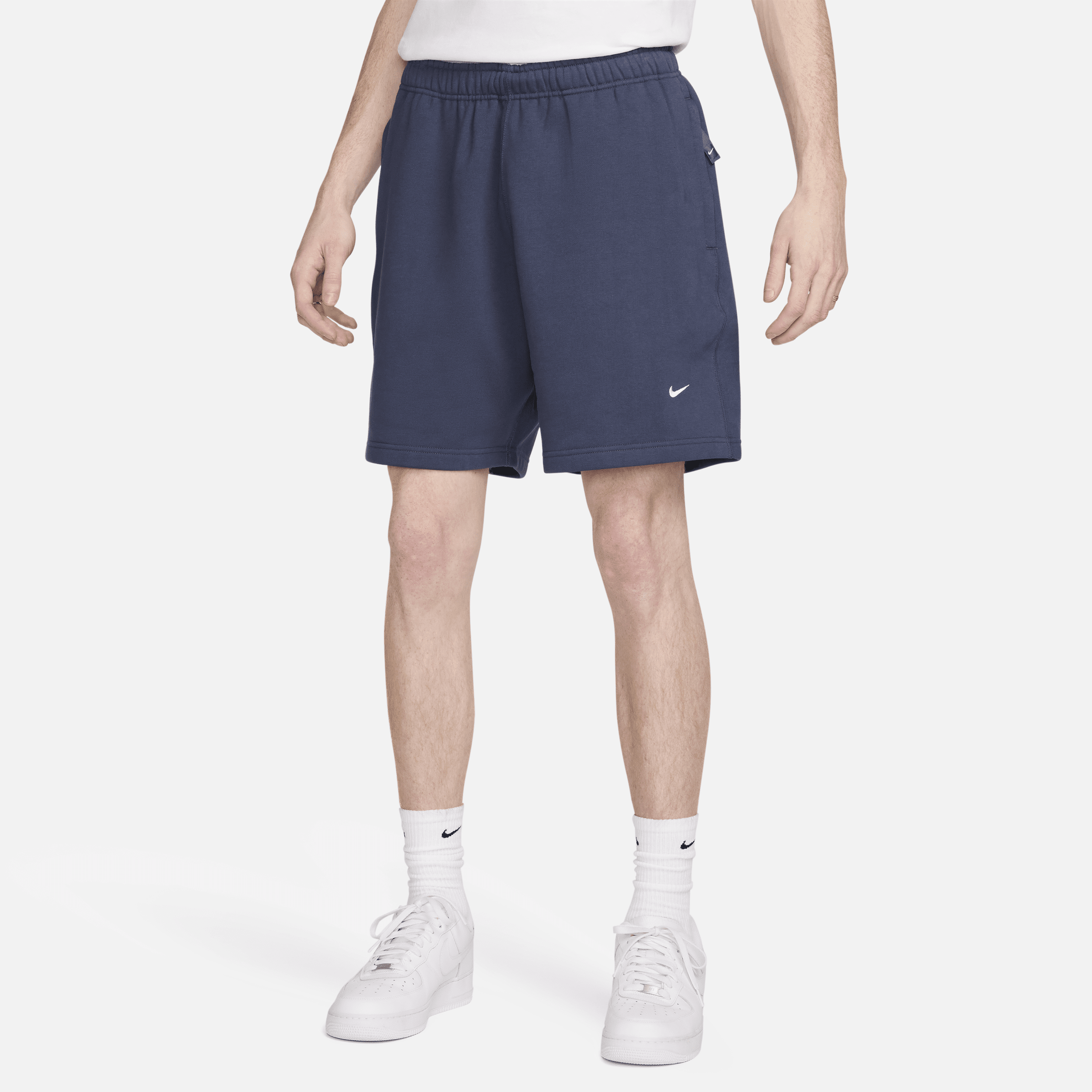 Nike Solo Swoosh fleeceshorts voor heren - Blauw