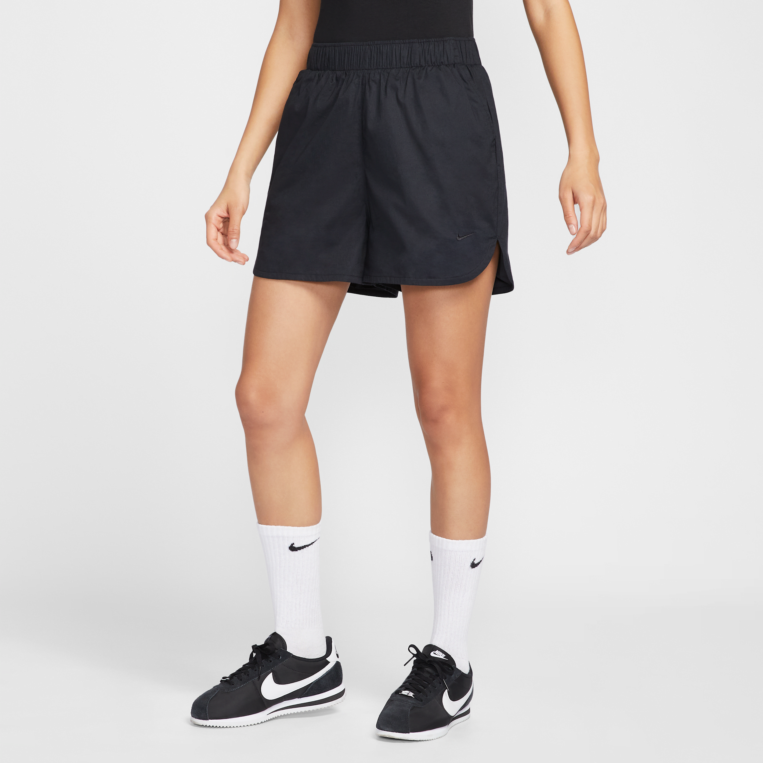 【ナイキ(NIKE)公式ストア】ナイキ スポーツウェア チル ポプリン ウィメンズ ミッドライズ 13cm ショートパンツ HJ0722-010 ブラック 【ナイキ(NIKE)公式ストア】ナイキ スポーツウェア チル ポプリン ウィメンズ ミッドライズ 13cm ショートパンツ HJ0722-010 ブラック