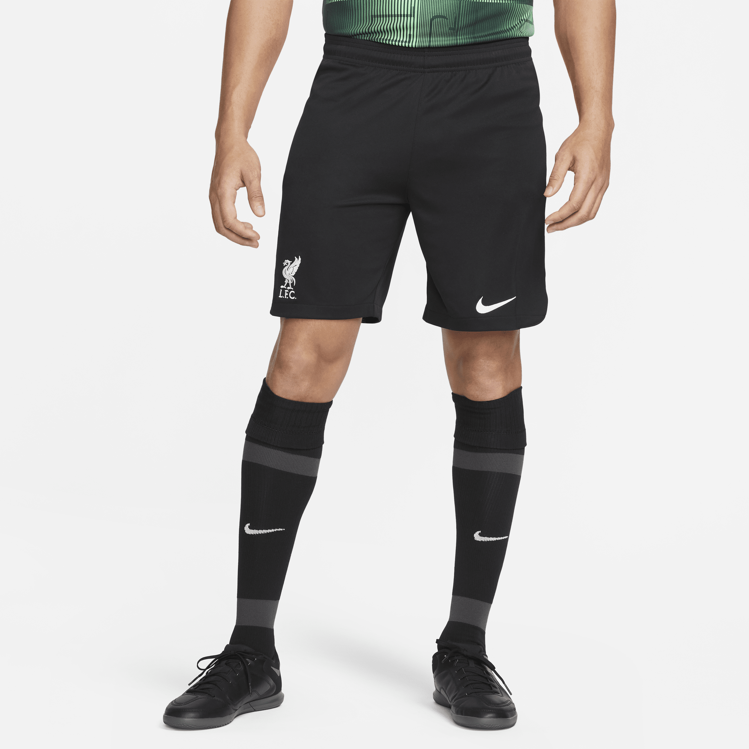 Shorts da calcio Nike Dri-FIT Liverpool FC 2023/24 Stadium da uomo – Away - Nero