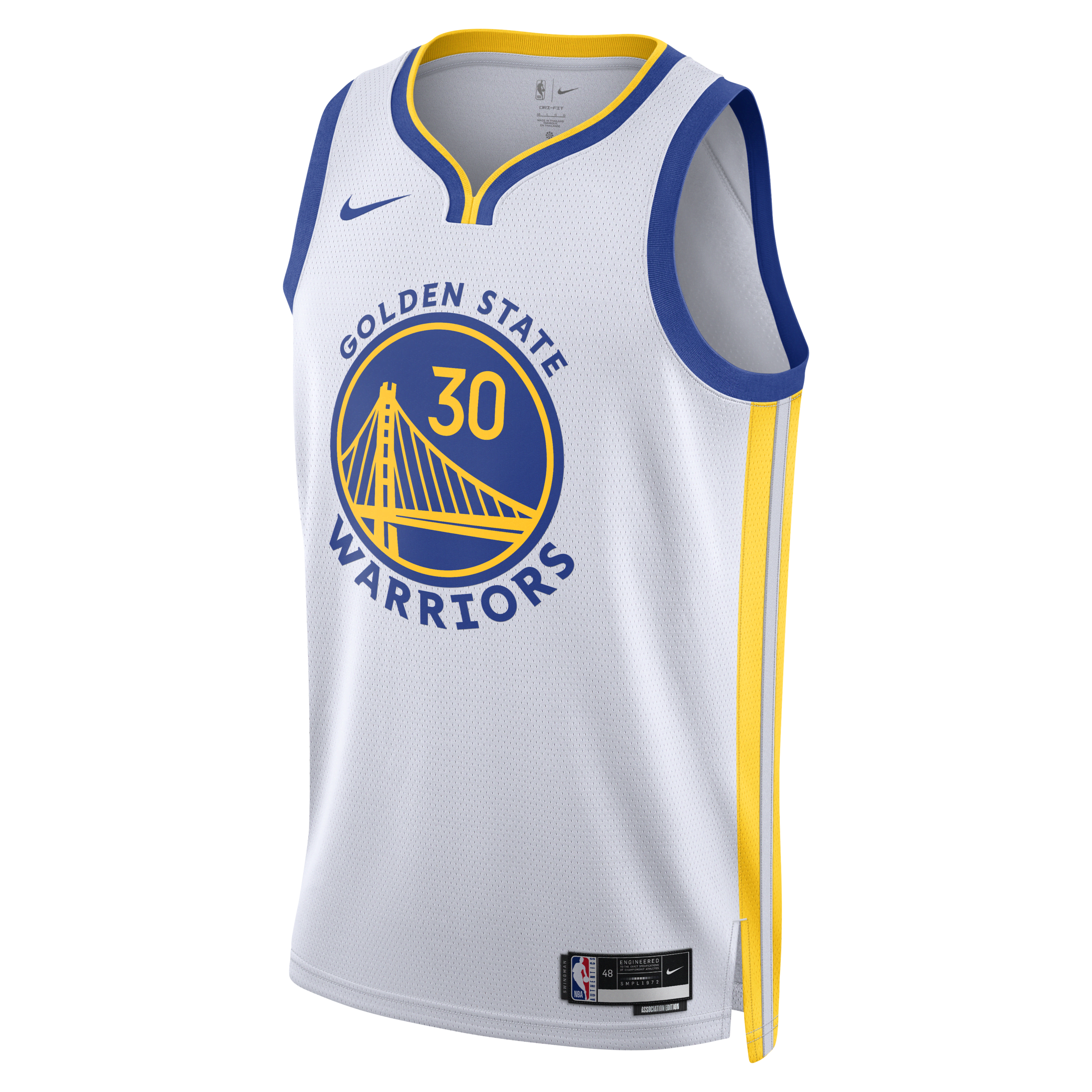 Golden State Warriors Association Edition 2022/23 Nike Dri-FIT Swingman NBA-jersey voor heren - Wit