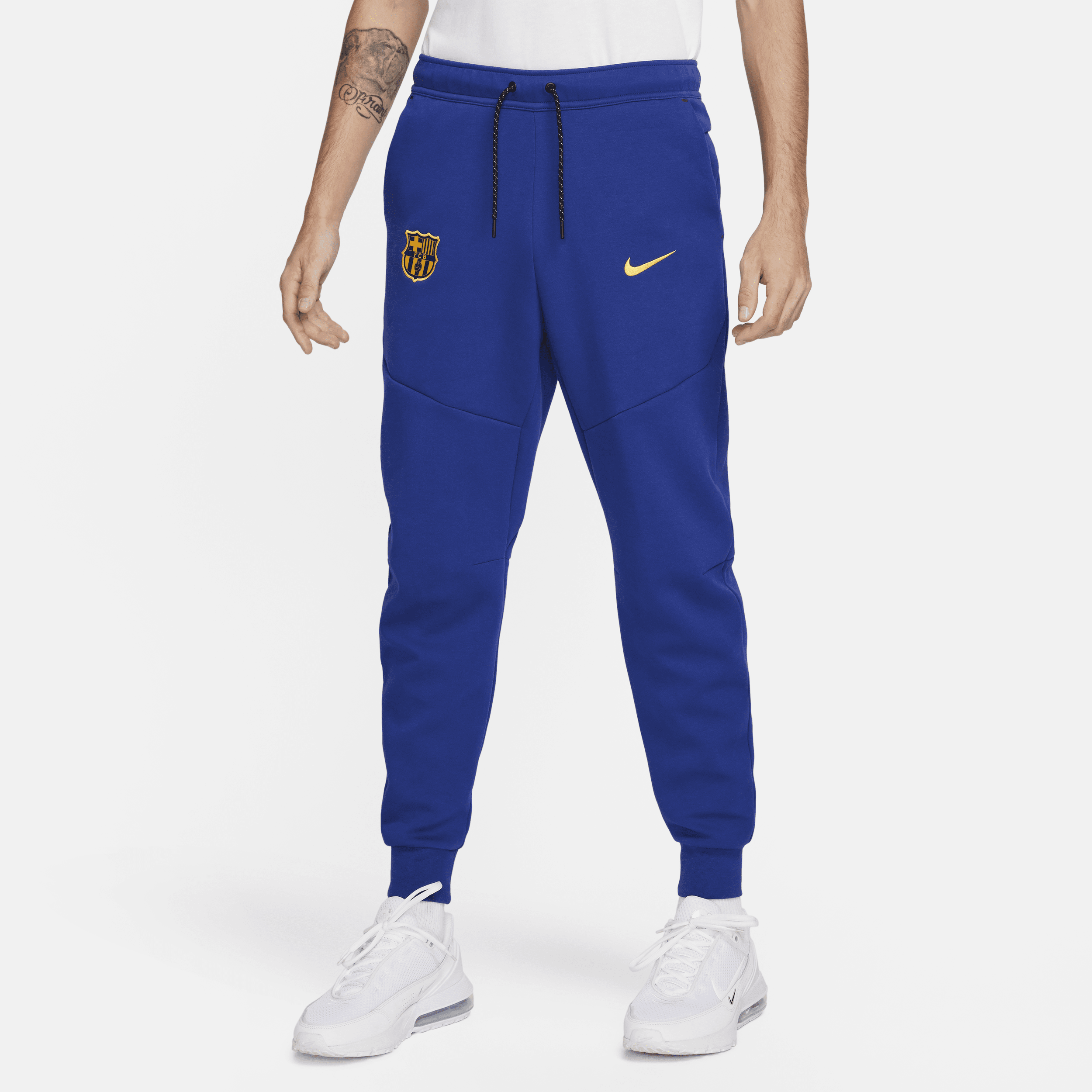 FC Barcelona Tech Fleece Nike-fodboldjoggers til mænd - blå