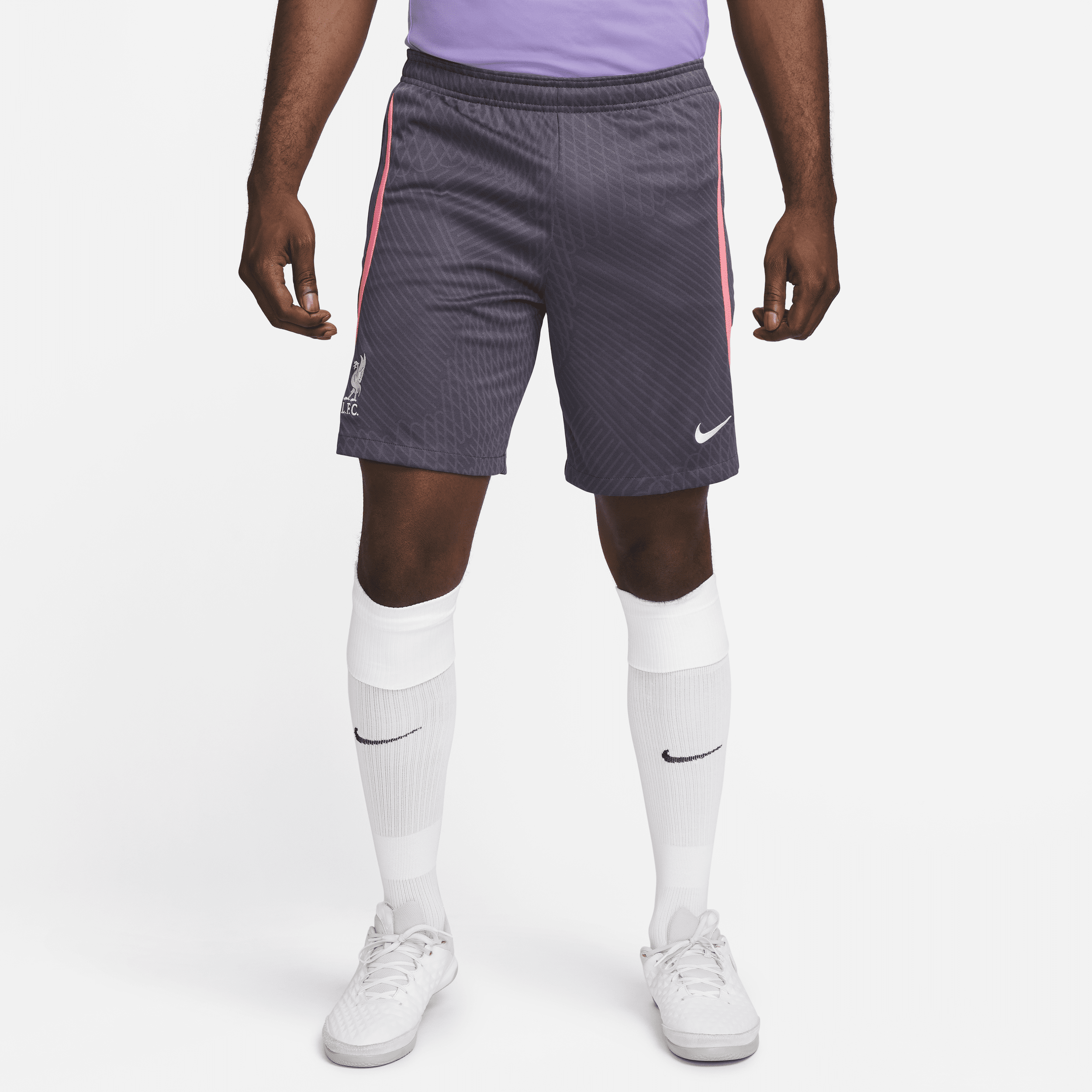 Tercera equipación Liverpool FC Strike Pantalón corto de fútbol de tejido Knit Nike Dri-FIT - Hombre - Gris