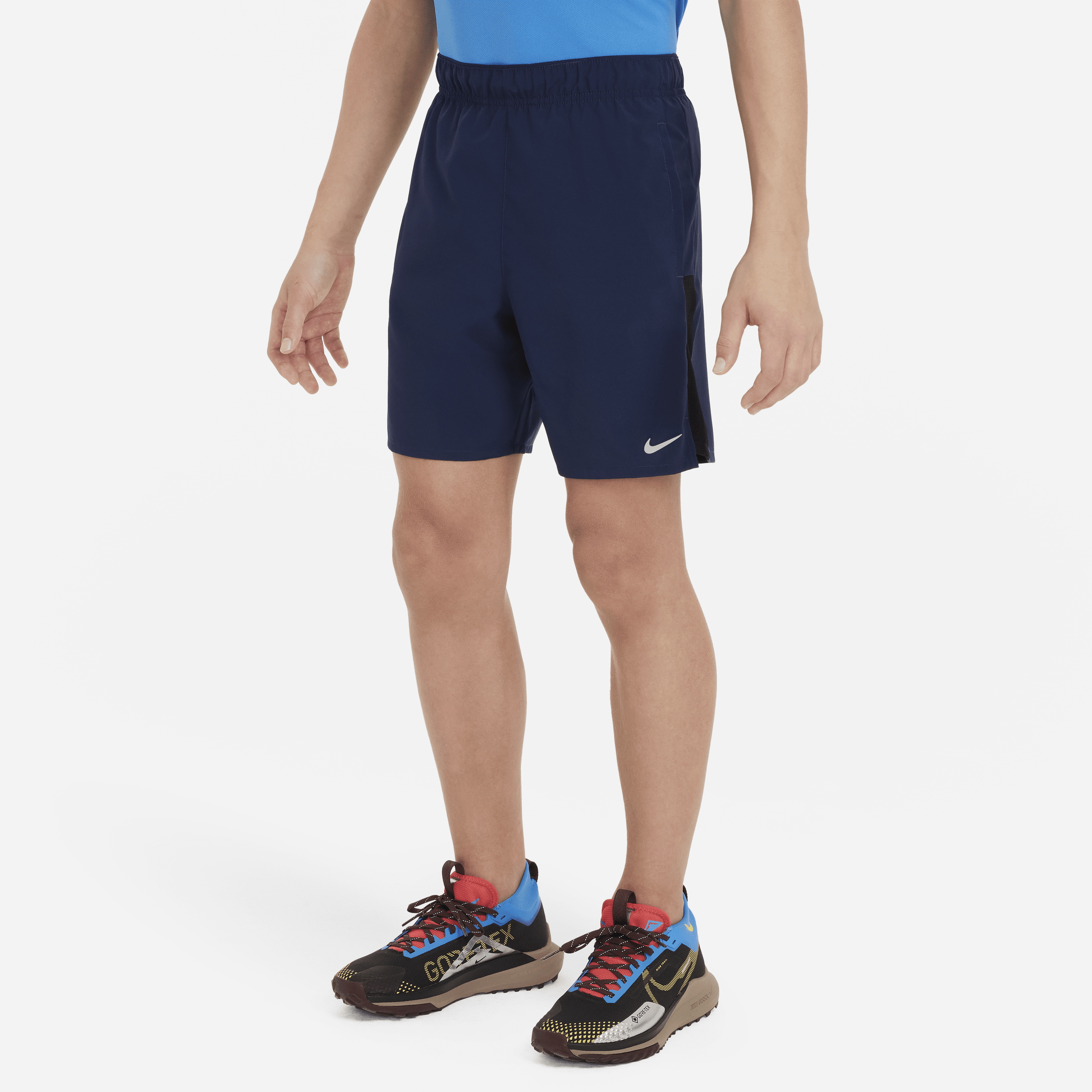 Nike Dri-FIT Challenger trainingsshorts voor jongens - Blauw